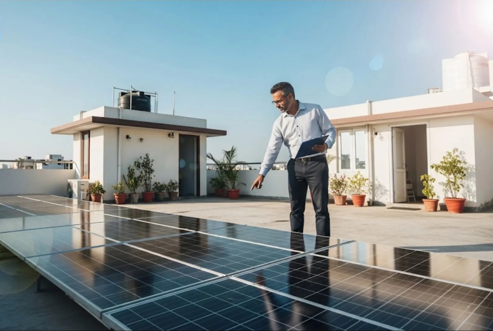 RESIDENTIAL SOLAR PANEL INSTALLATION IN ASHRAM ROAD, AHMEDABAD