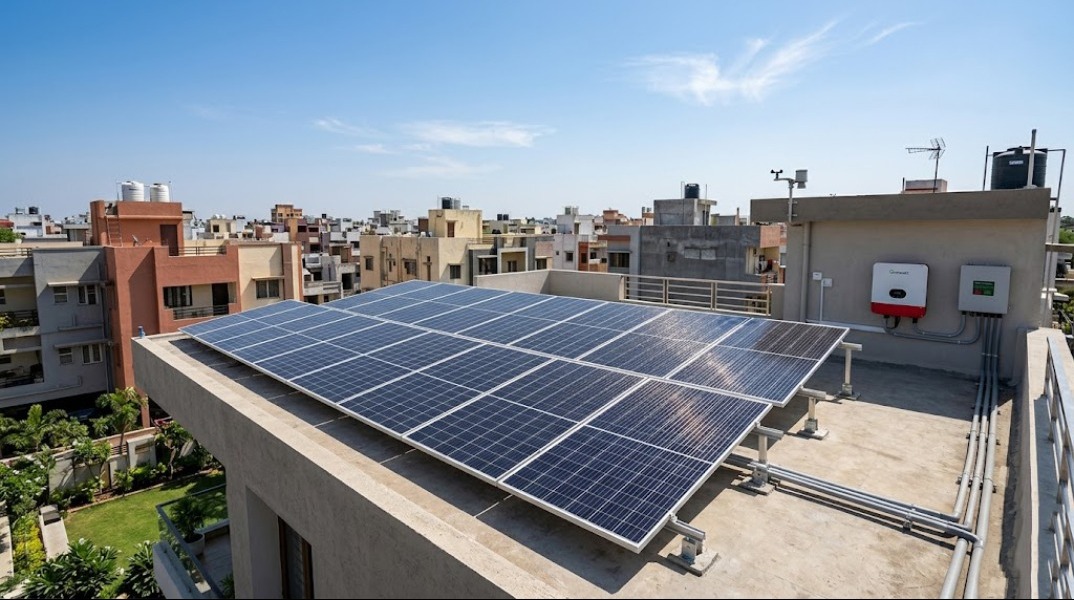 RESIDENTIAL SOLAR PANEL INSTALLATION IN MANINAGAR, AHMEDABAD