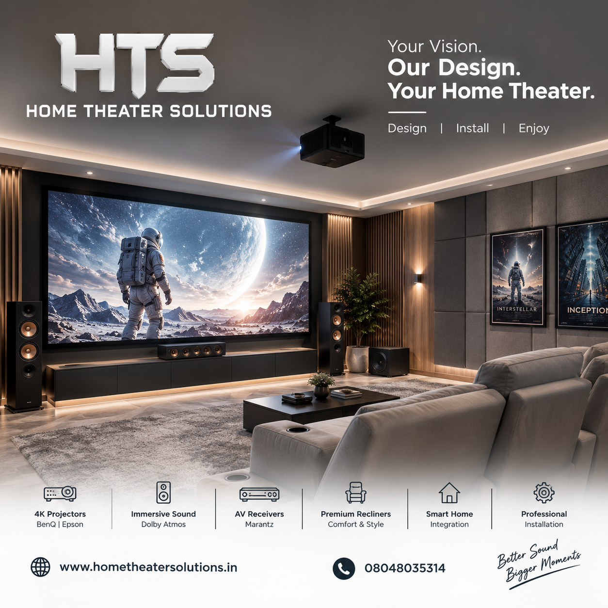 Dolby Atmos Home Theater Design in Delhi NCR