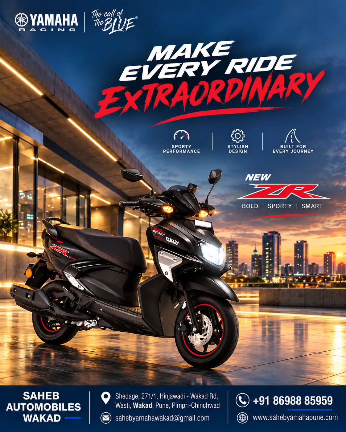 Make Every Ride Extraordinary – Yamaha ZR | Saheb Automobiles Wakad
