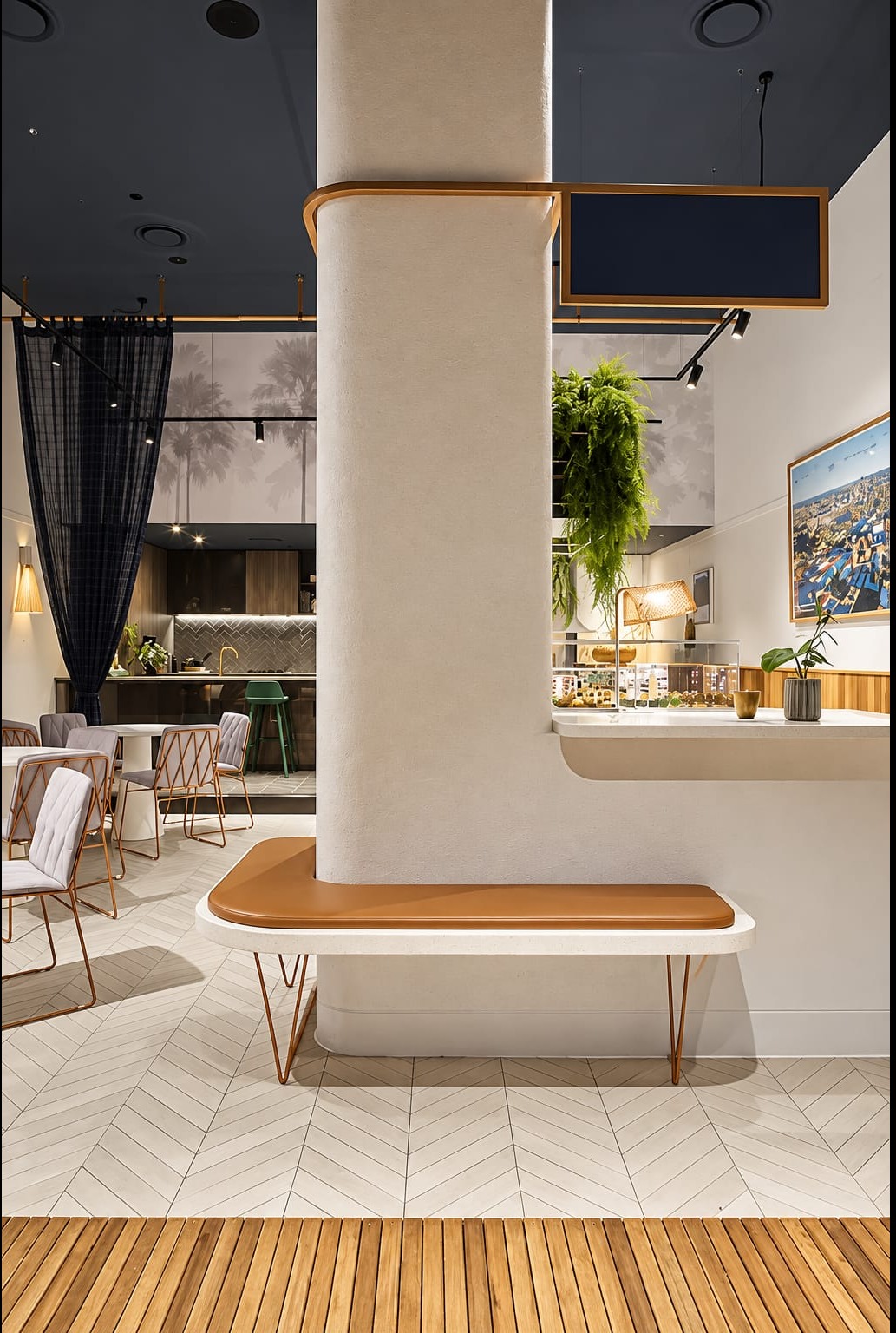 Cafe Interior Design with Elegant Seating | Velachery