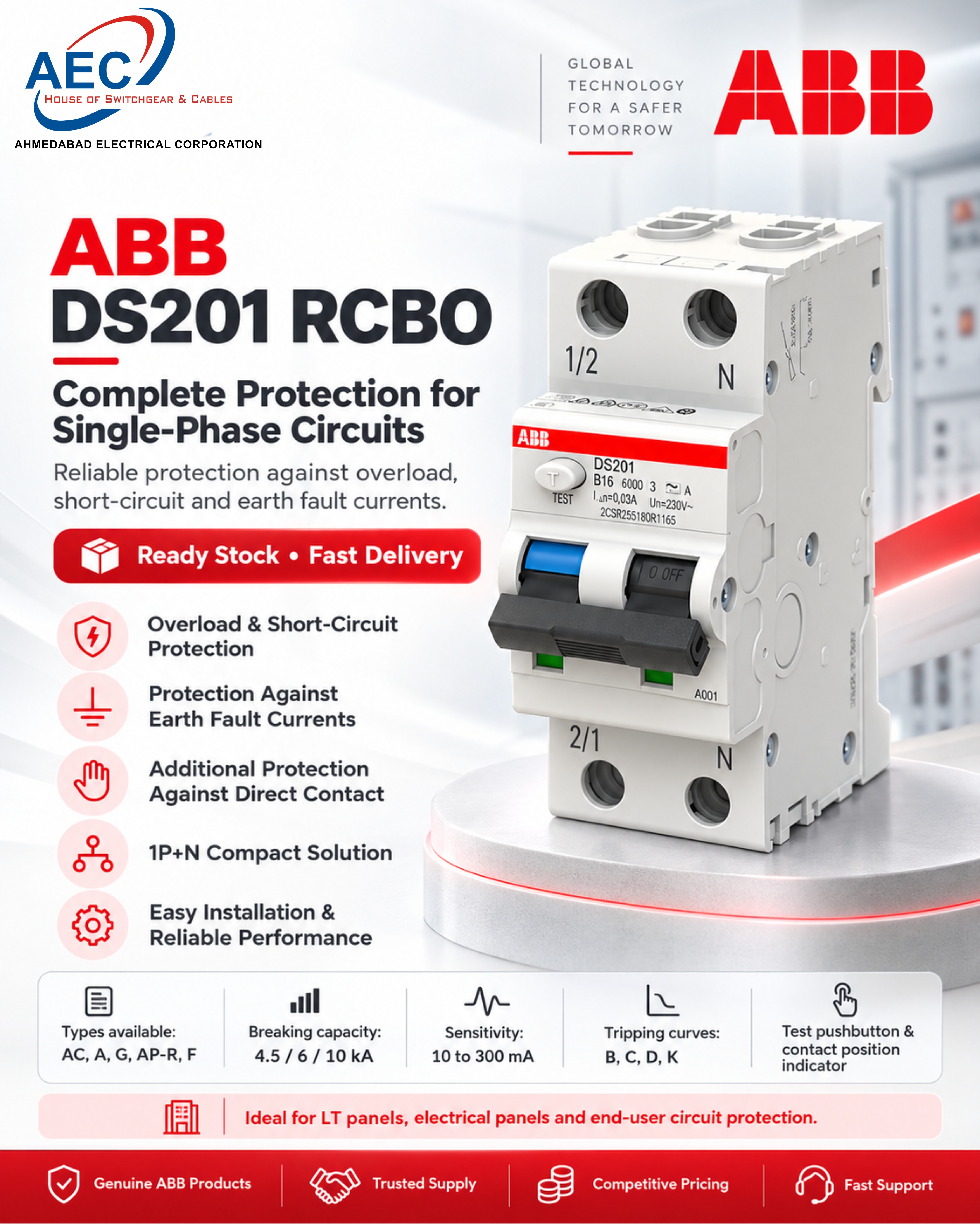 ABB RCBO Dealer in Sanand GIDC