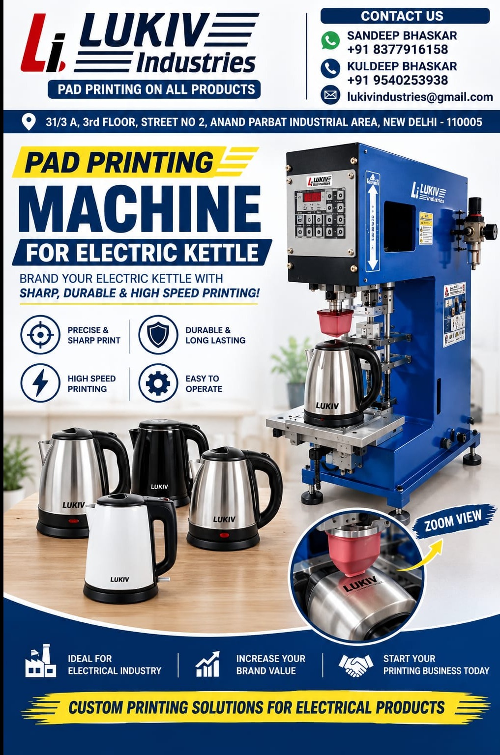 Pad Printing Machine for Electric Kettles in Rohini