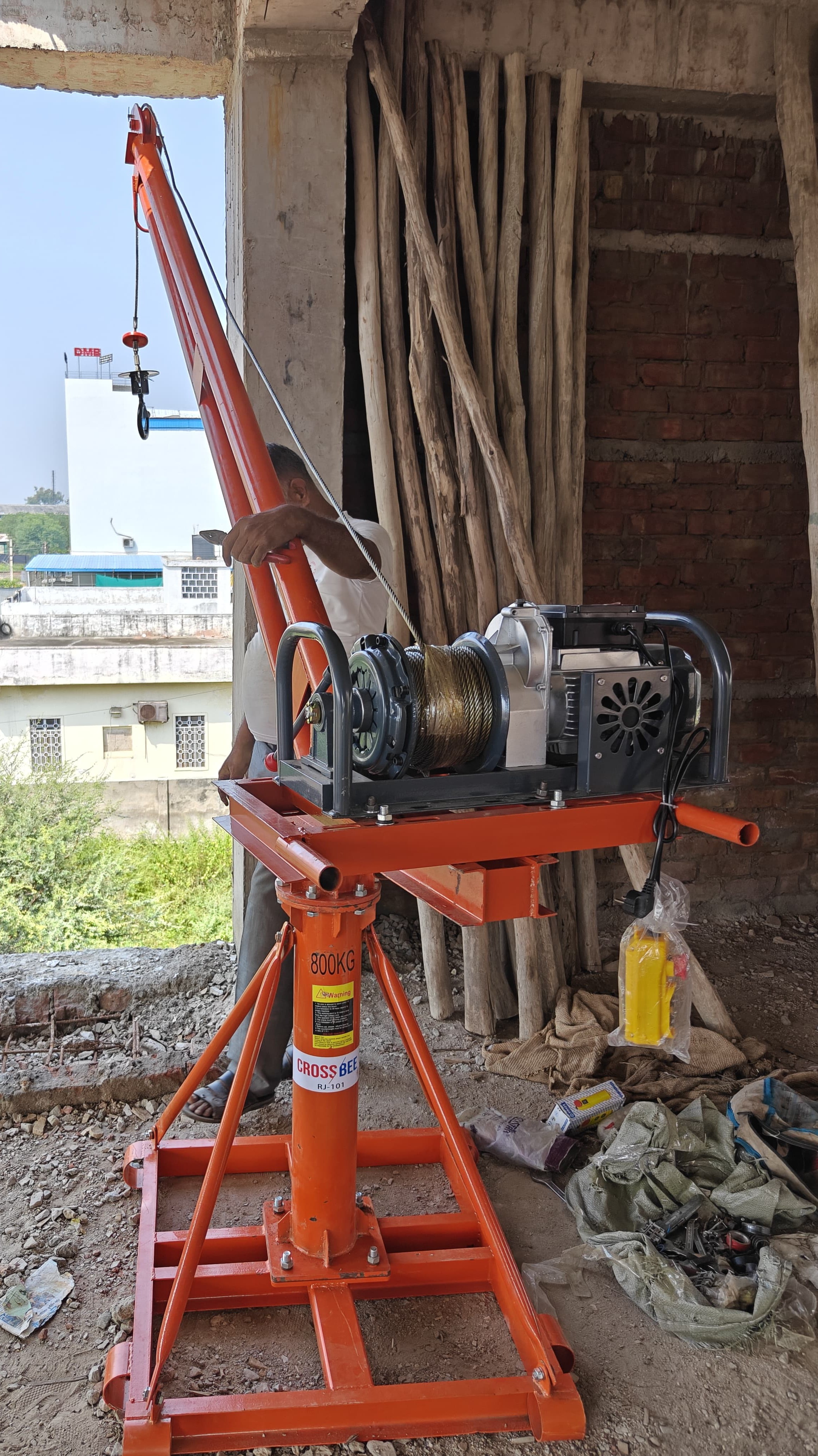 Monkey Construction Crane