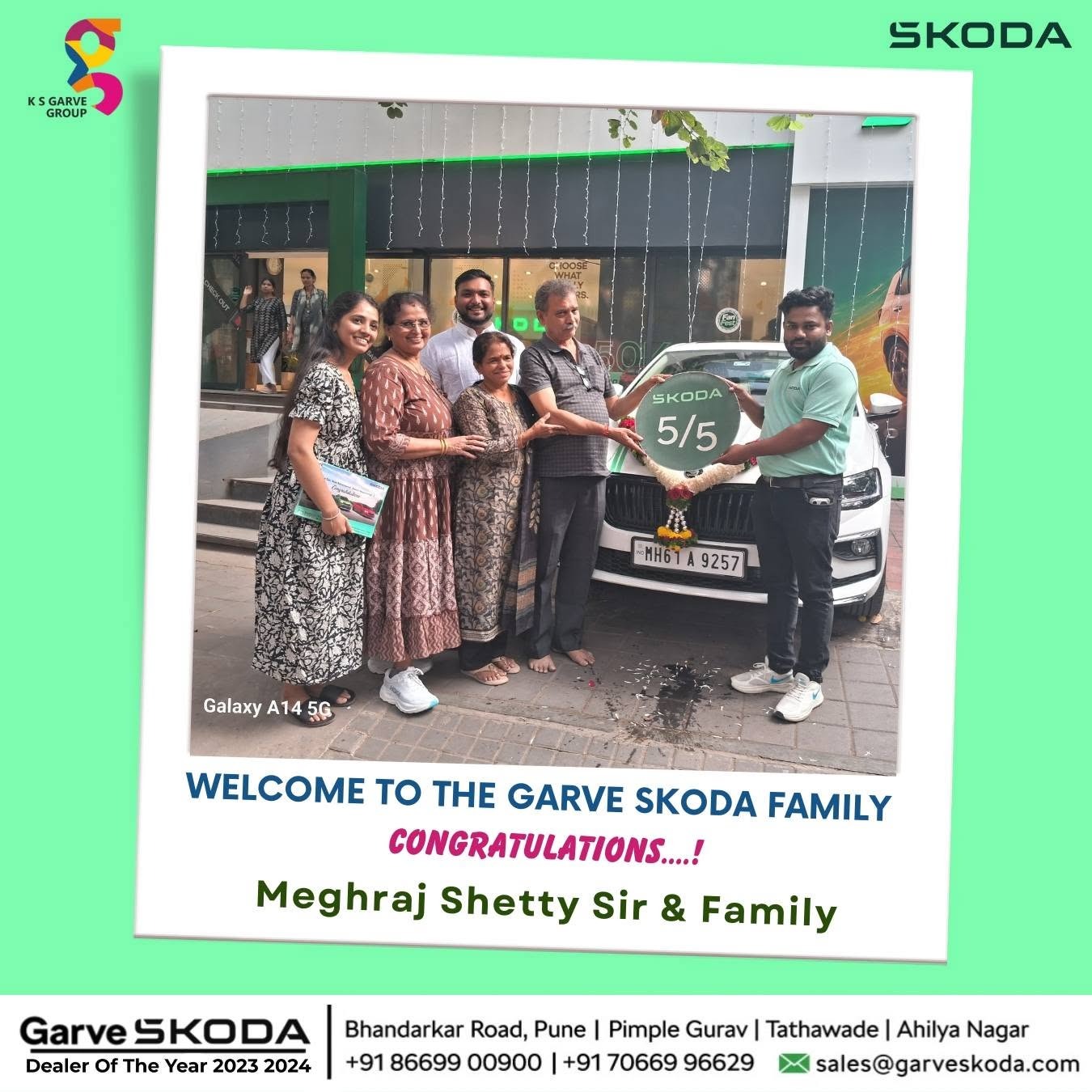 A New Car, A New Journey, A Lifetime of Memories – Welcome to the Garve Škoda Family!