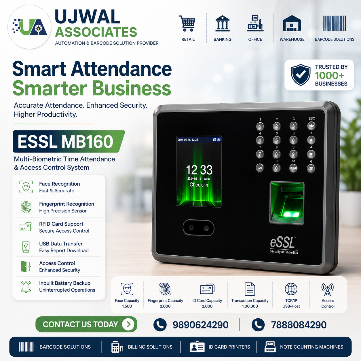 Biometric Attendance Machine Supplier in Nagpur
