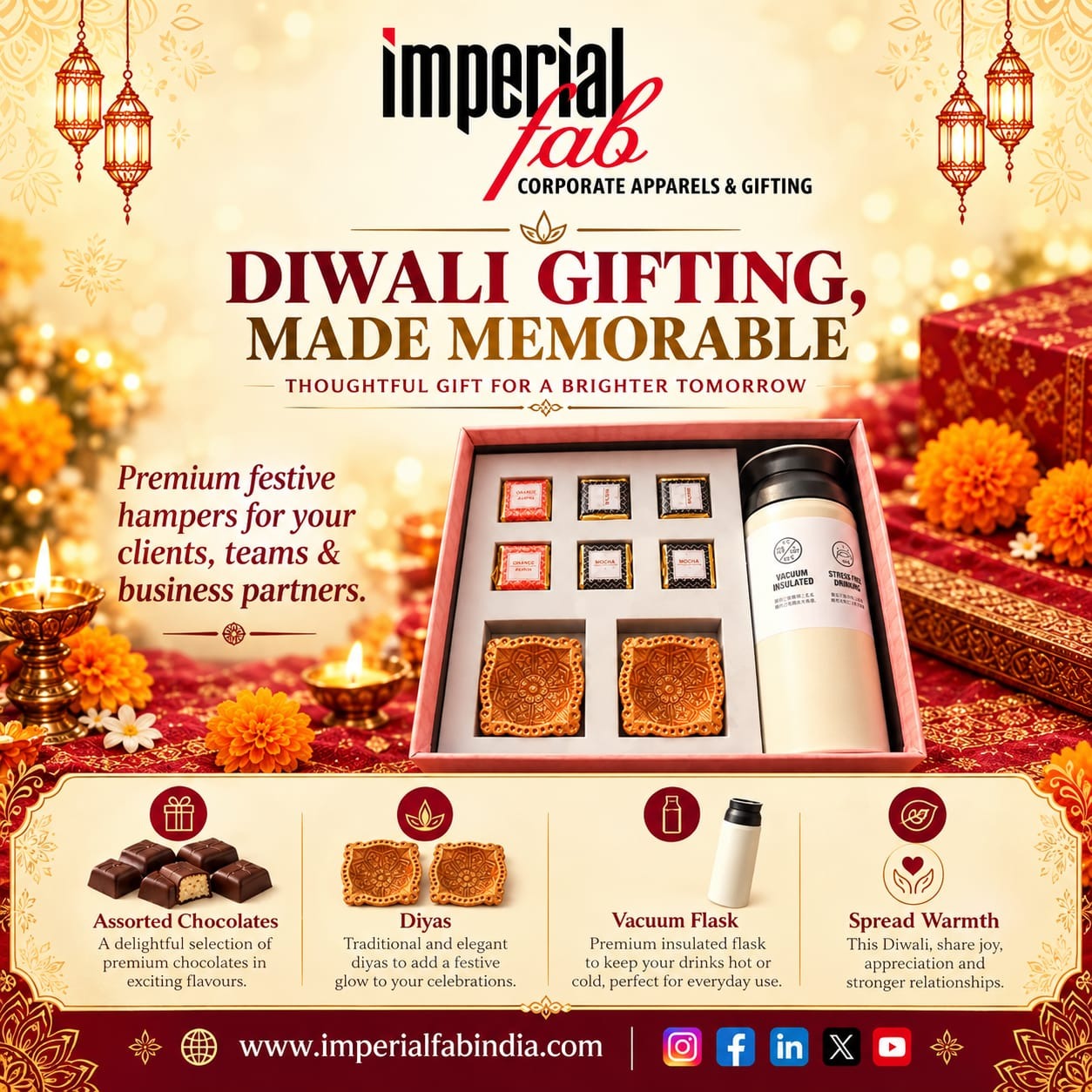 Diwali Corporate Gift Hampers – Premium Festive Gifting by Imperial Fab