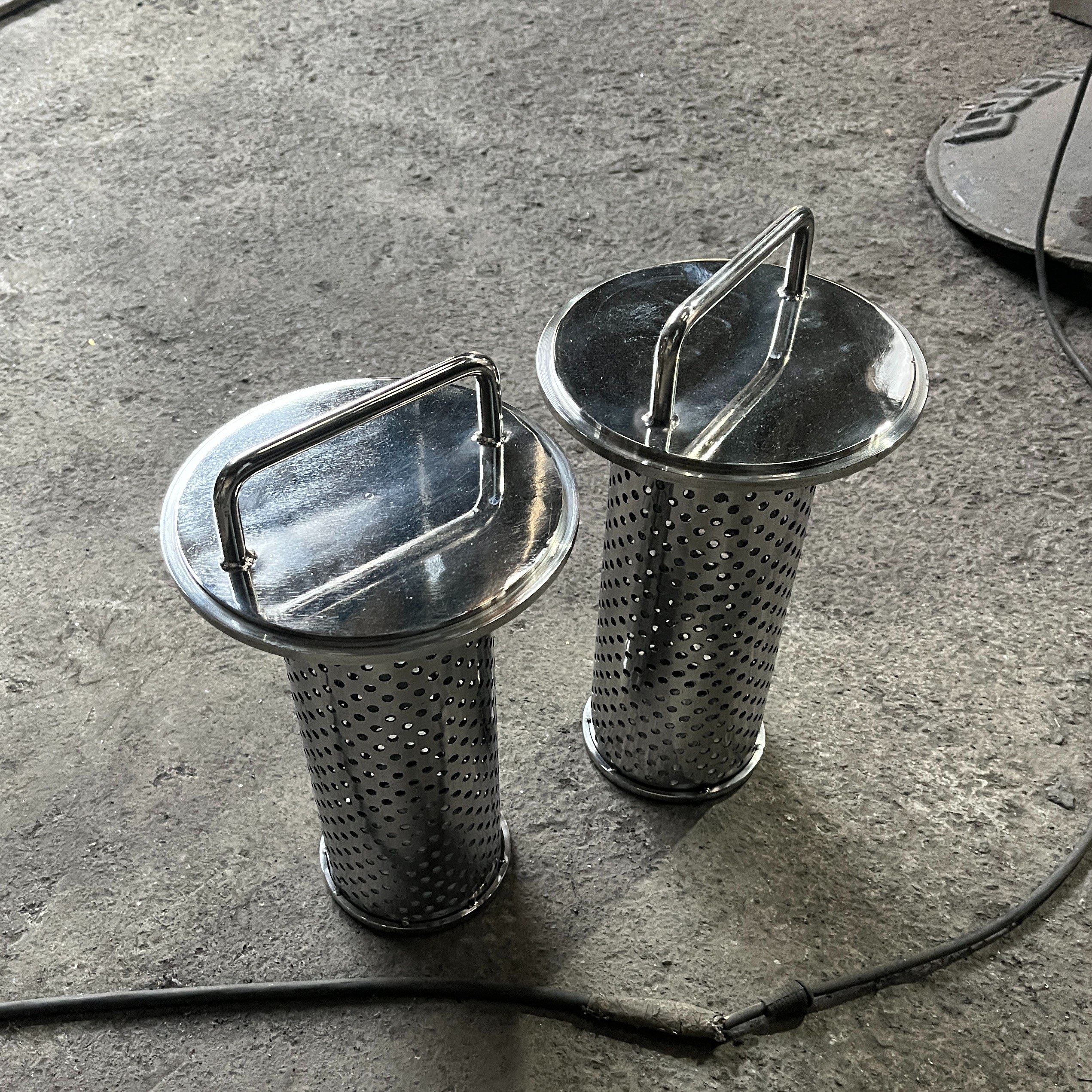 Custom Stainless Steel Perforated Filter Baskets | Fabrication Job Work in Rabale