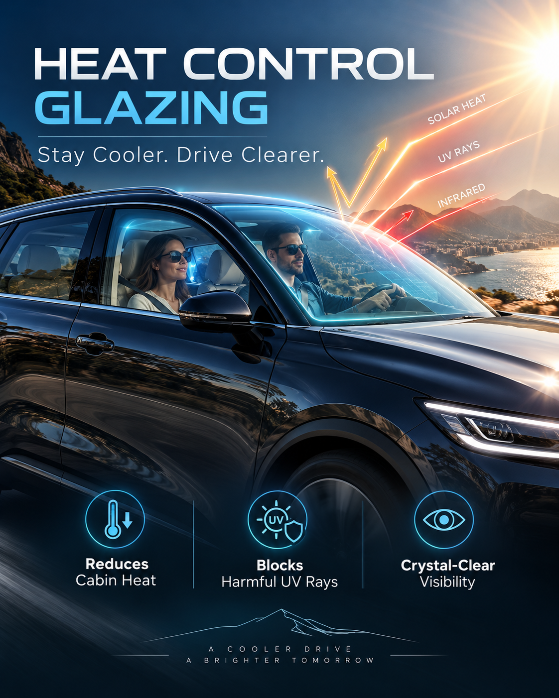 Heat Control Glazing for Car