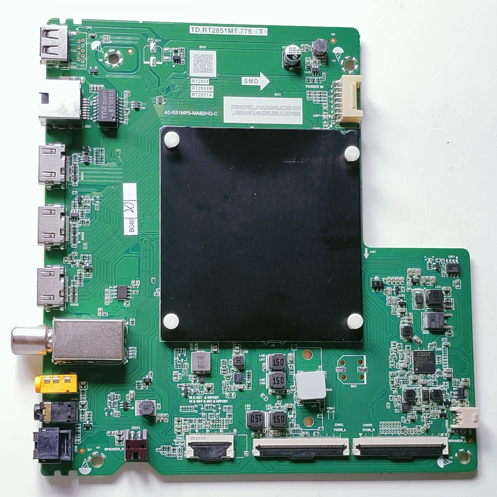 TCL 55P635 Google LED TV New Motherboard, Main Board, Main PCB(TD.RT2851MT.775 (T))
