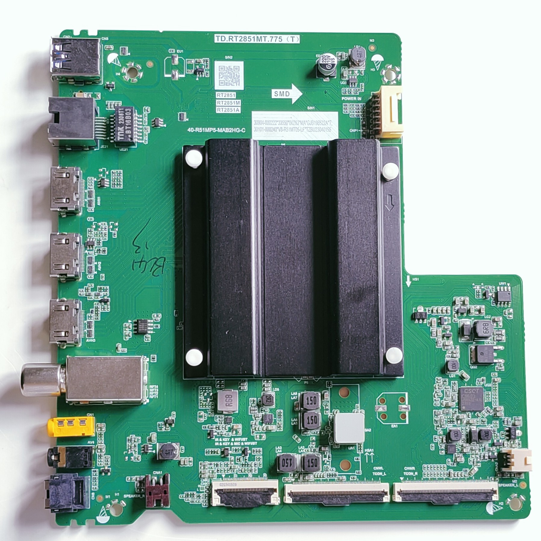 TCL/Iffalcon IFF43Q73 Google LED TV New Motherboard, Main Board, Main PCB ( TD.RT2851MT.775 (T))
