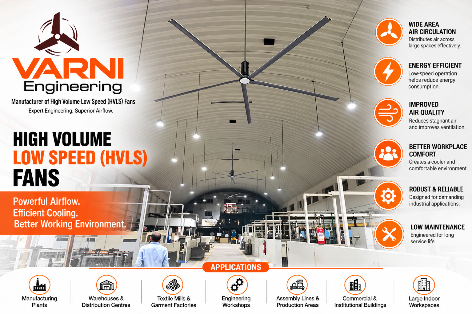 INDUSTRIAL HVLS FAN MANUFACTURER