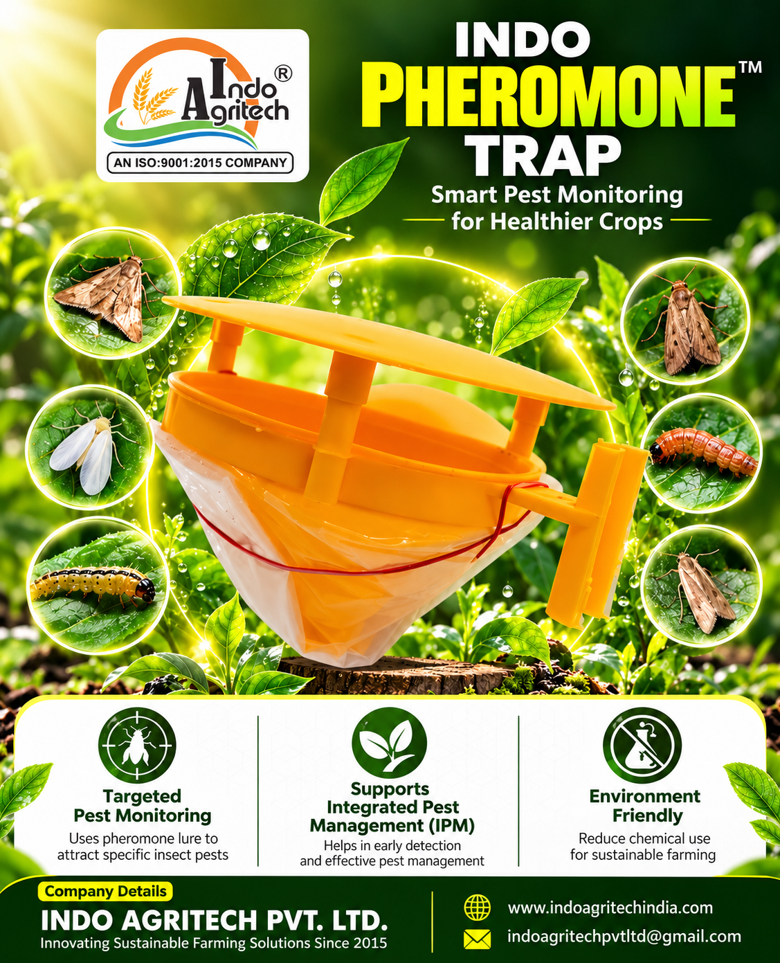 INDO PHEROMONE TRAP™ | Smart Pest Monitoring 🌱