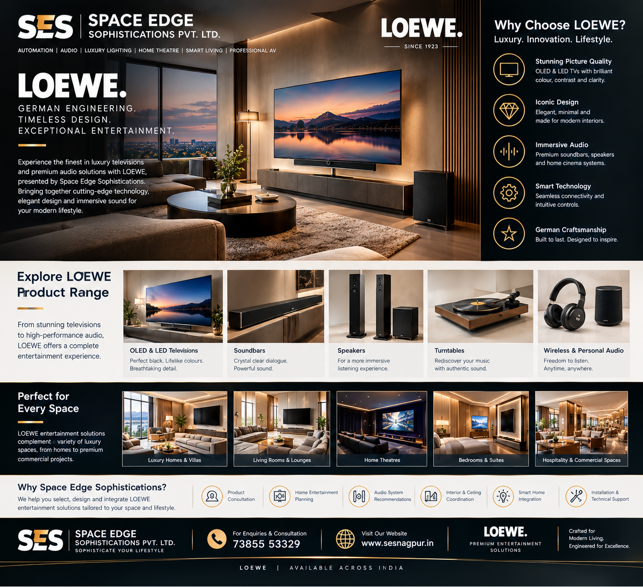 # LOEWE Luxury TVs & Premium Home Entertainment Across India | Space Edge Sophistications