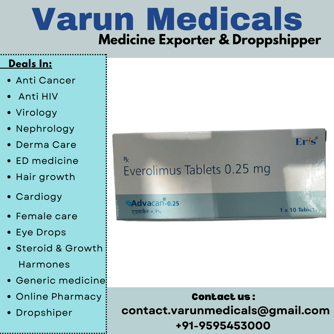 Everolimus Tablets Supplier, Dealer, Exporter