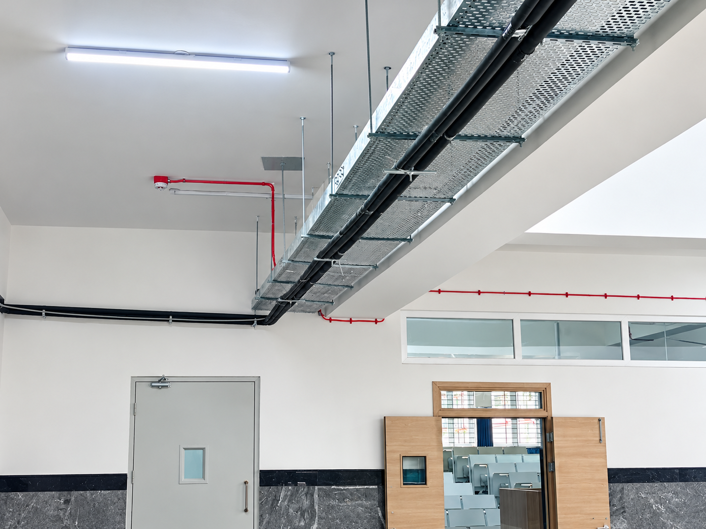 Electrical Cable Tray & Conduit Installation System
The system shall comprise perforated hot-dip gal...