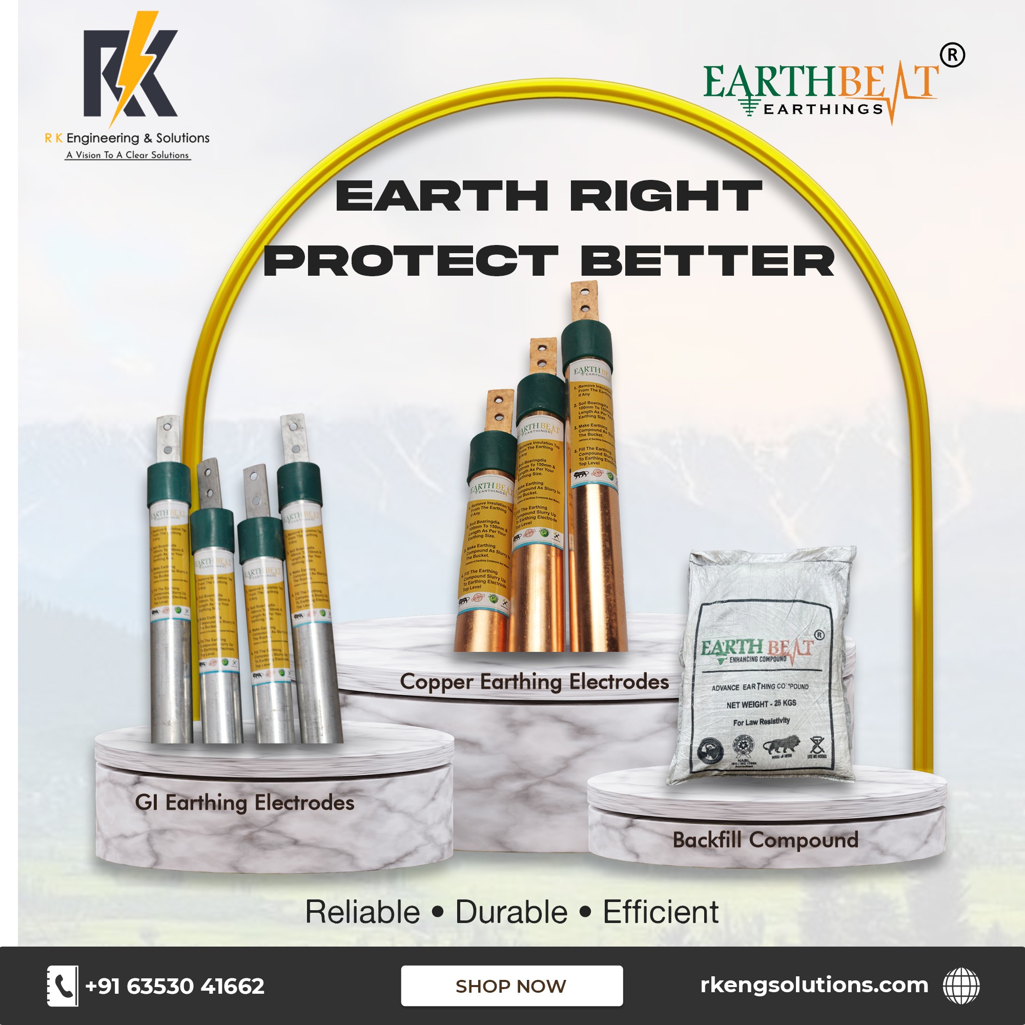 Choose your Best Copper Earthing Products & Lightning Protection Solutions in India