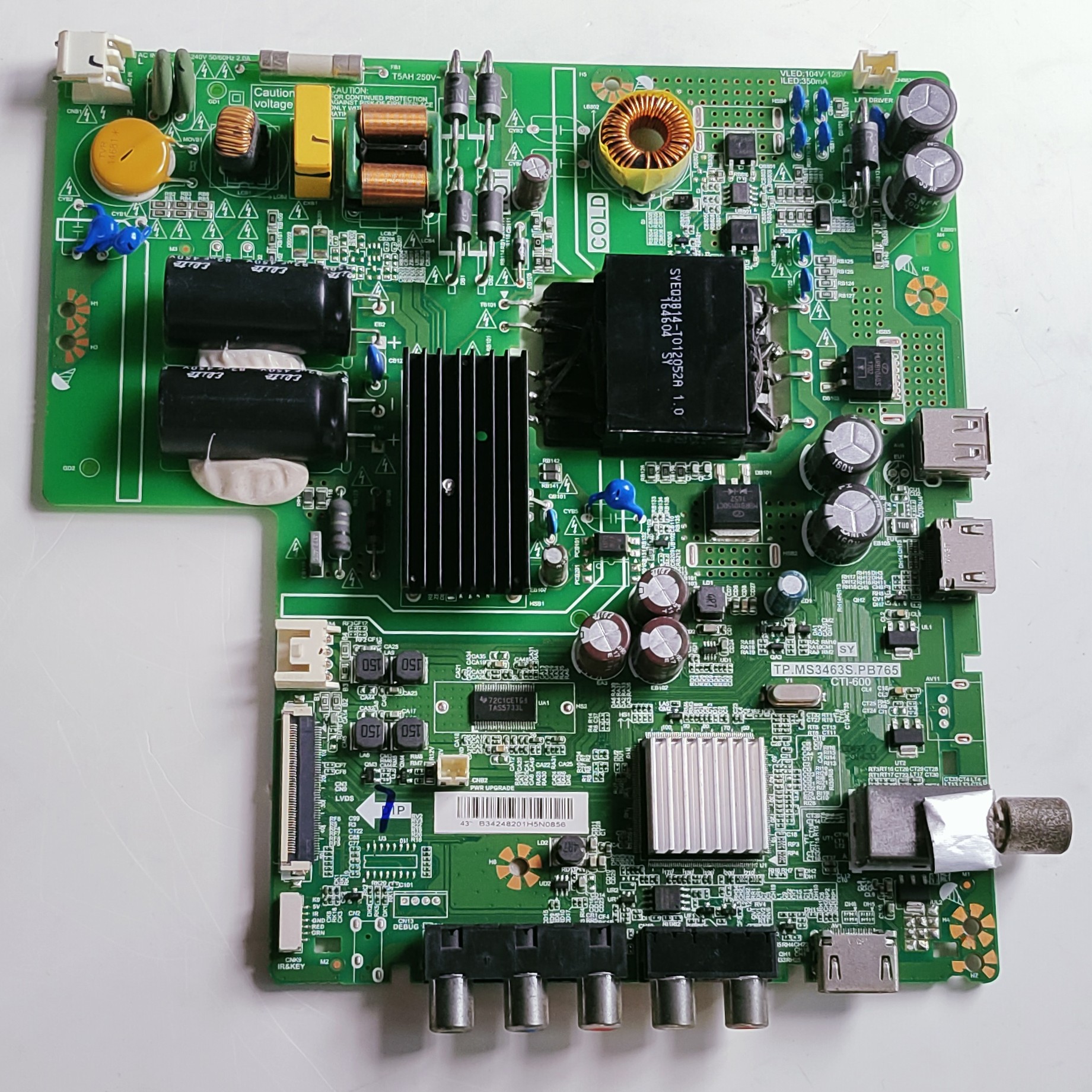 LG 43LJ500T LED Full HD TV New Motherboard, Main Board, Main PCB