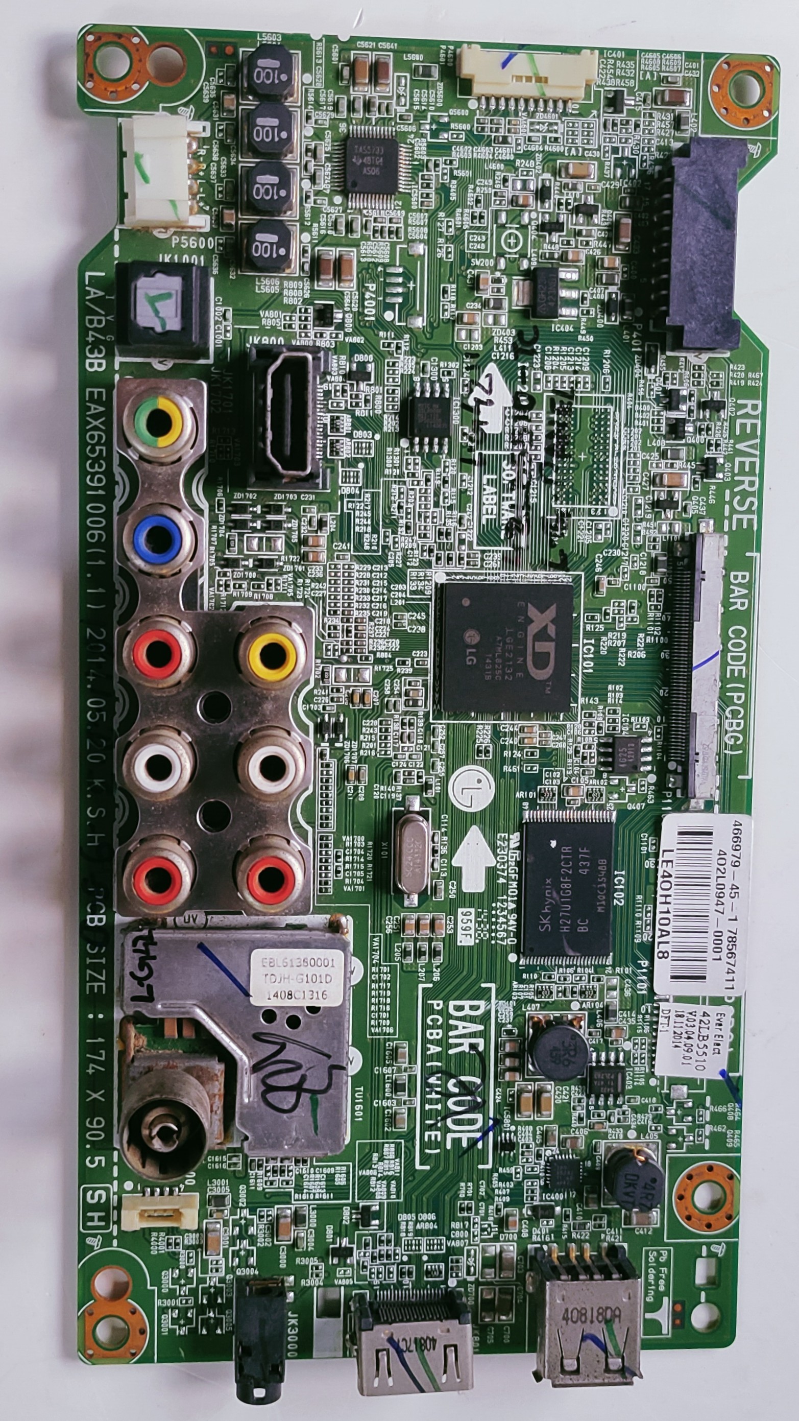 LG 42LB5510-TB LED Full HD TV Motherboard, Main Board, Main PCB