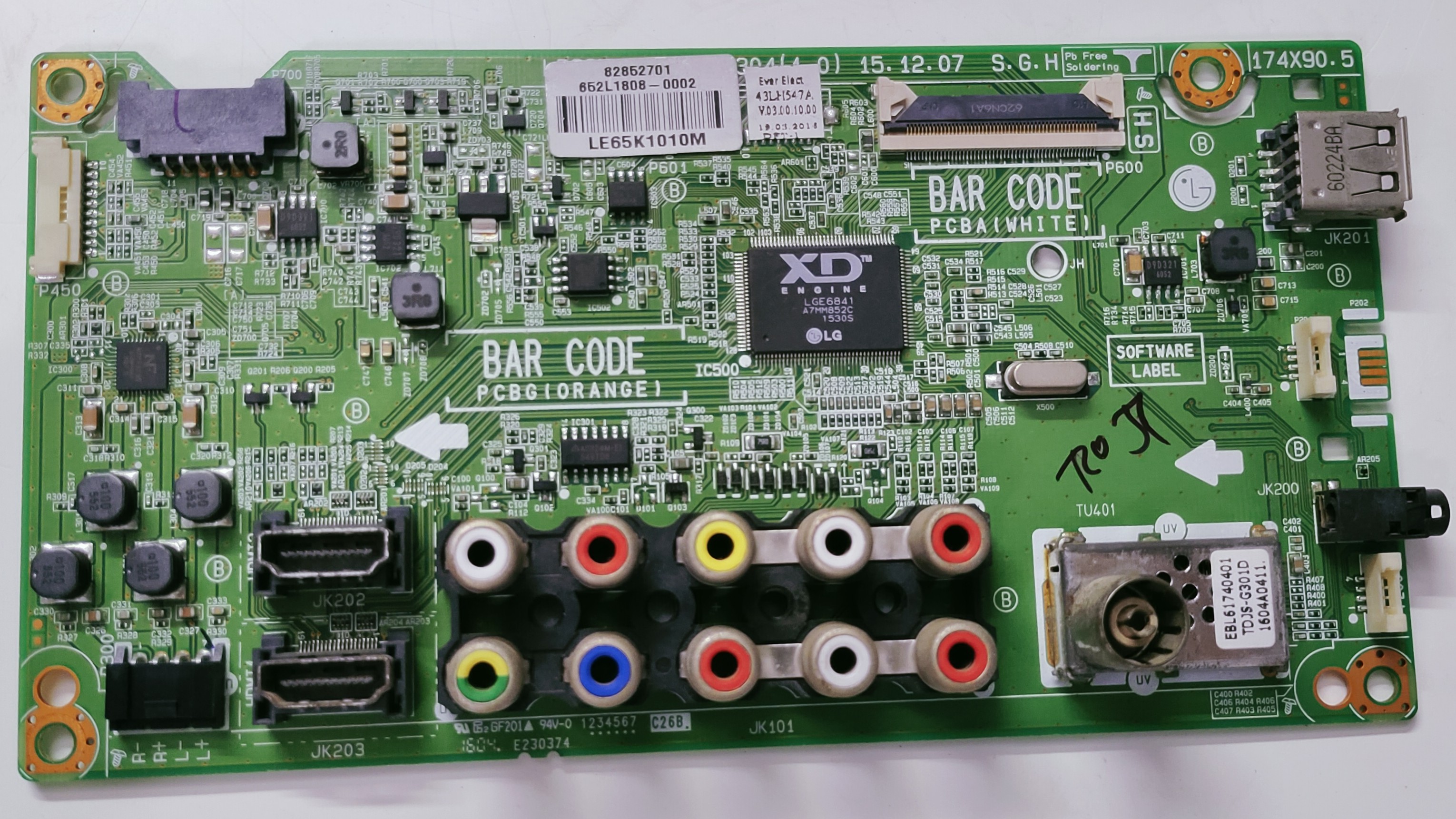 LG 43LH547A-TD LED Full HD TV Motherboard, Main Board, Main PCB