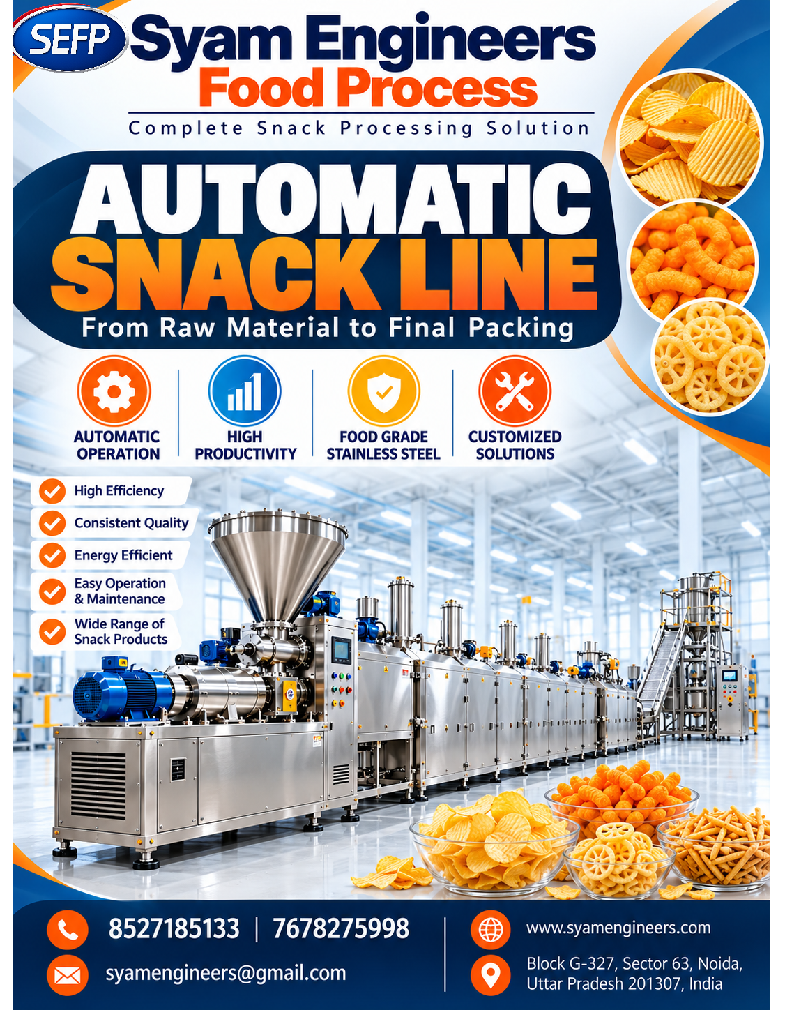 Automatic snack line