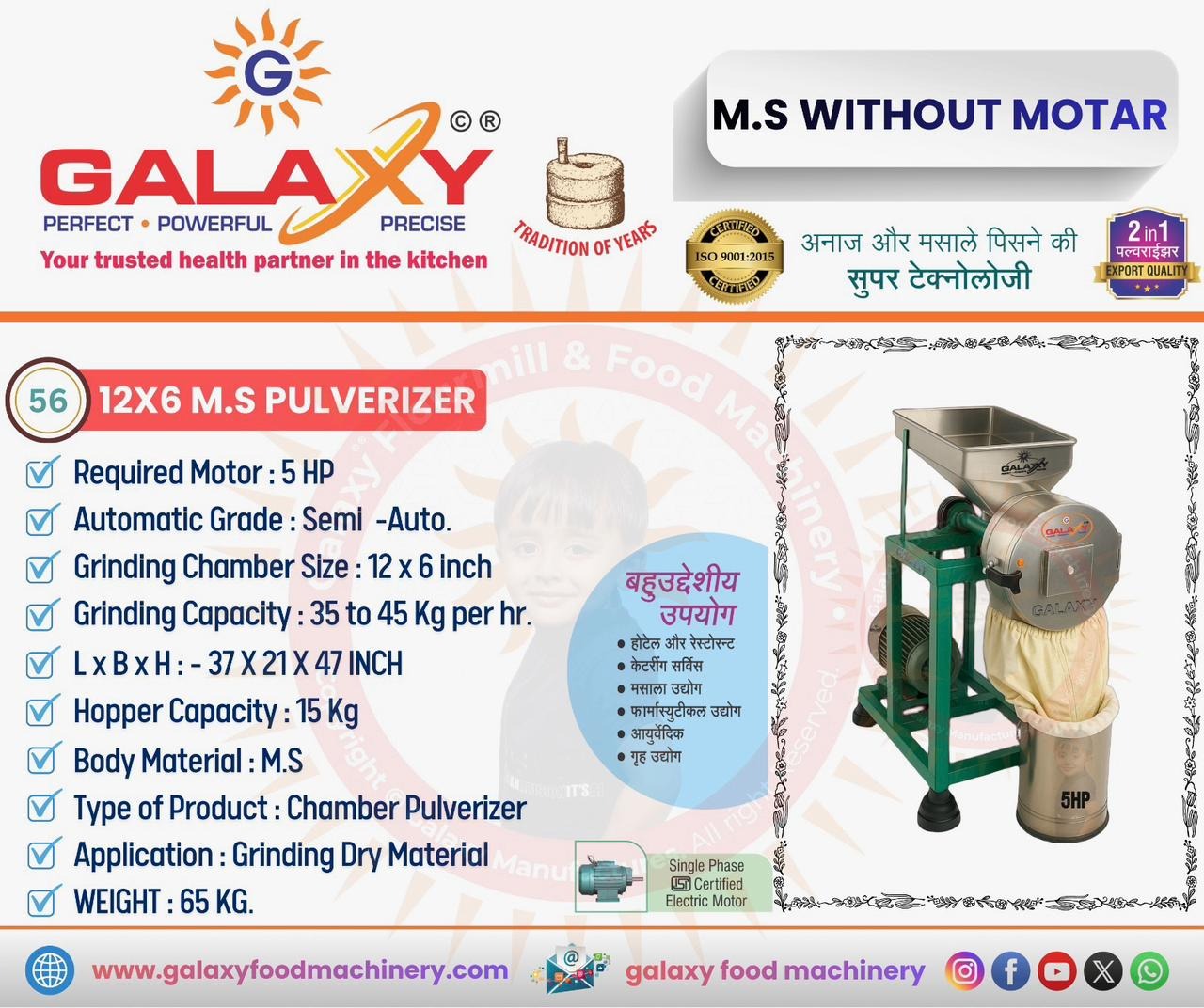 Dal Grinding Machine in Ghaziabad | Equipment for Pulse-Based Food Processing