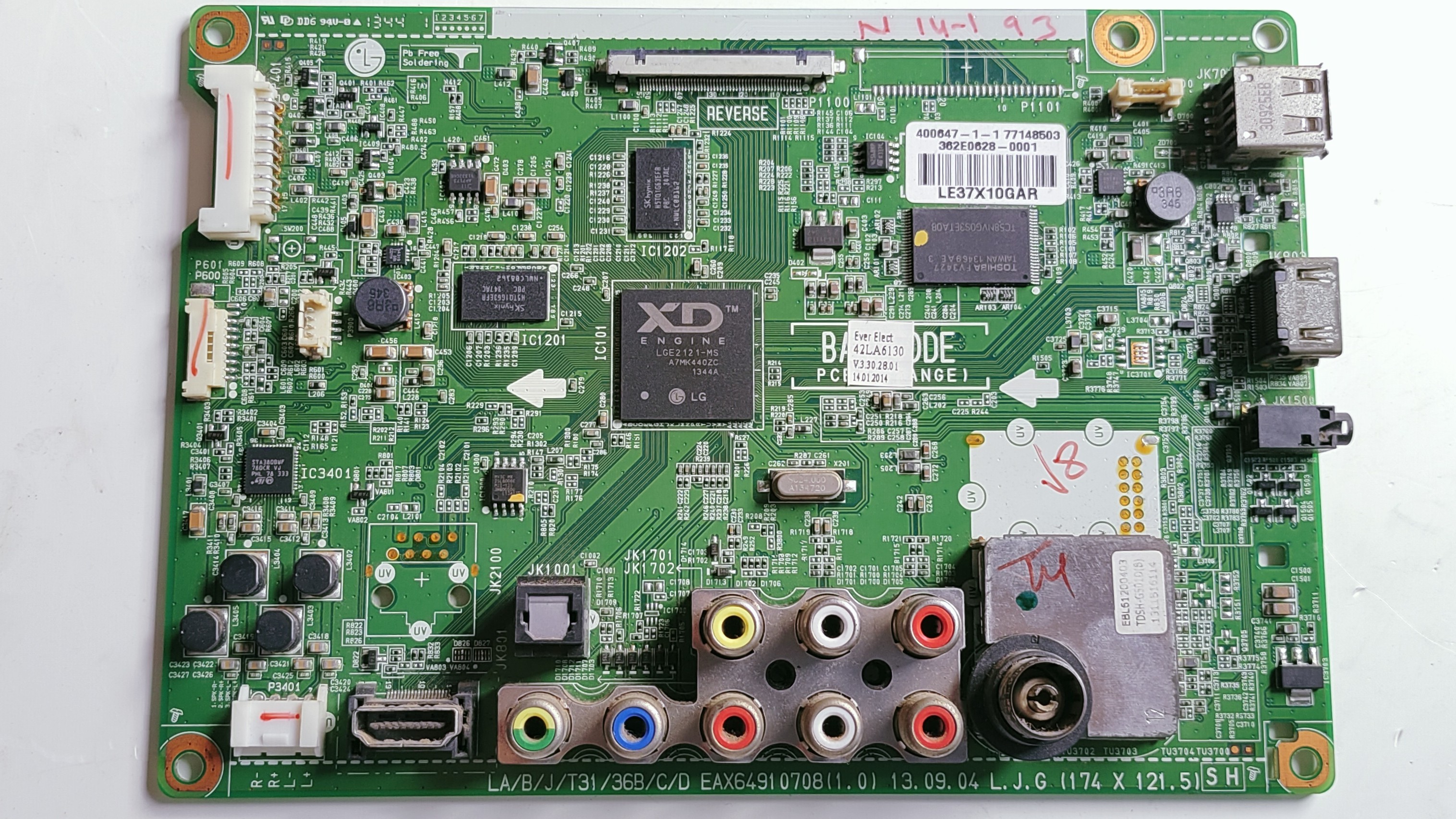 LG 42LA6130 LED Full HD TV Motherboard, Main Board, Main PCB