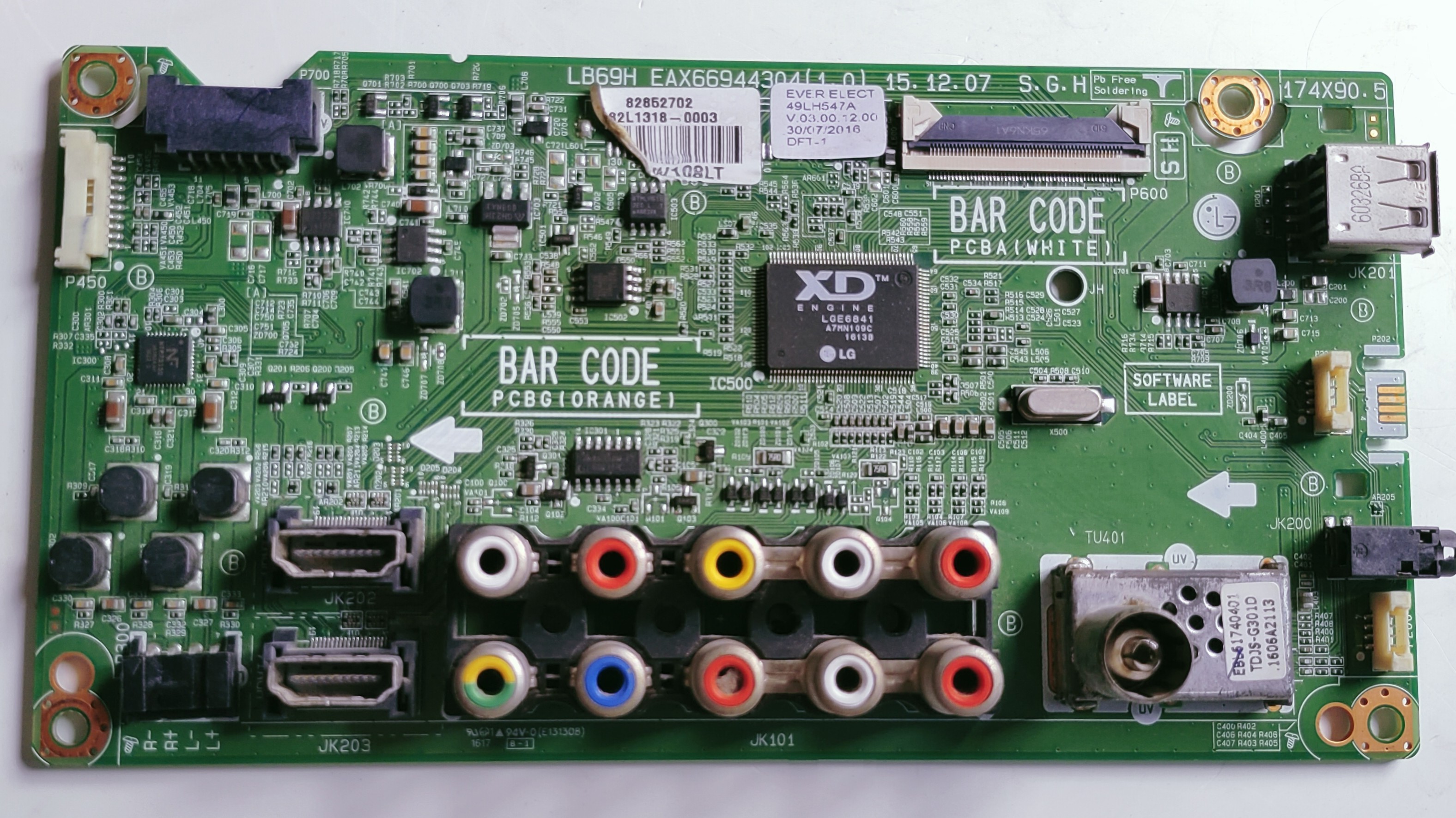 LG 49LH547A LED Full HD TV Motherboard, Main Board, Main PCB