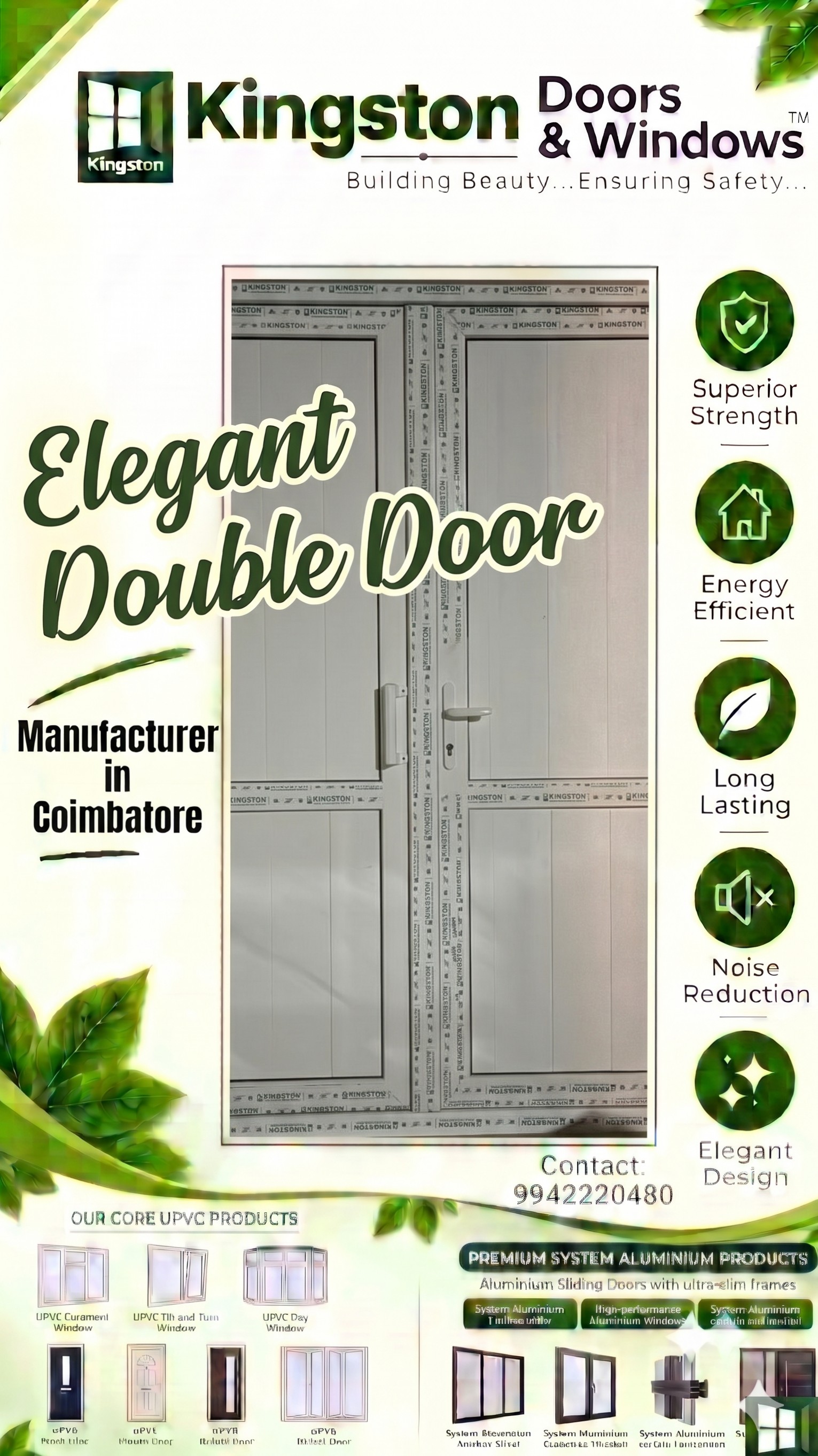 upvc double door manufacturer in tirupur
