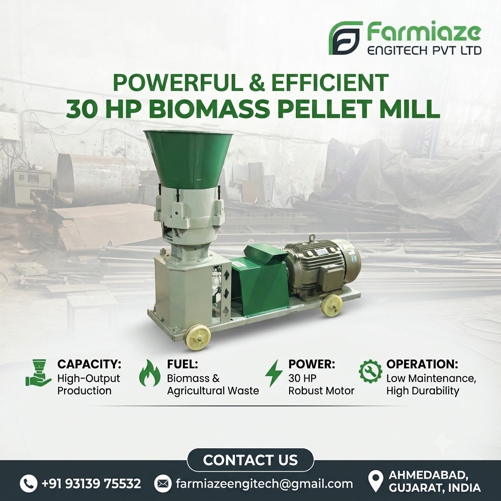 30 HP Biomass Pellet Mill Manufacturer in Arunachal Pradesh