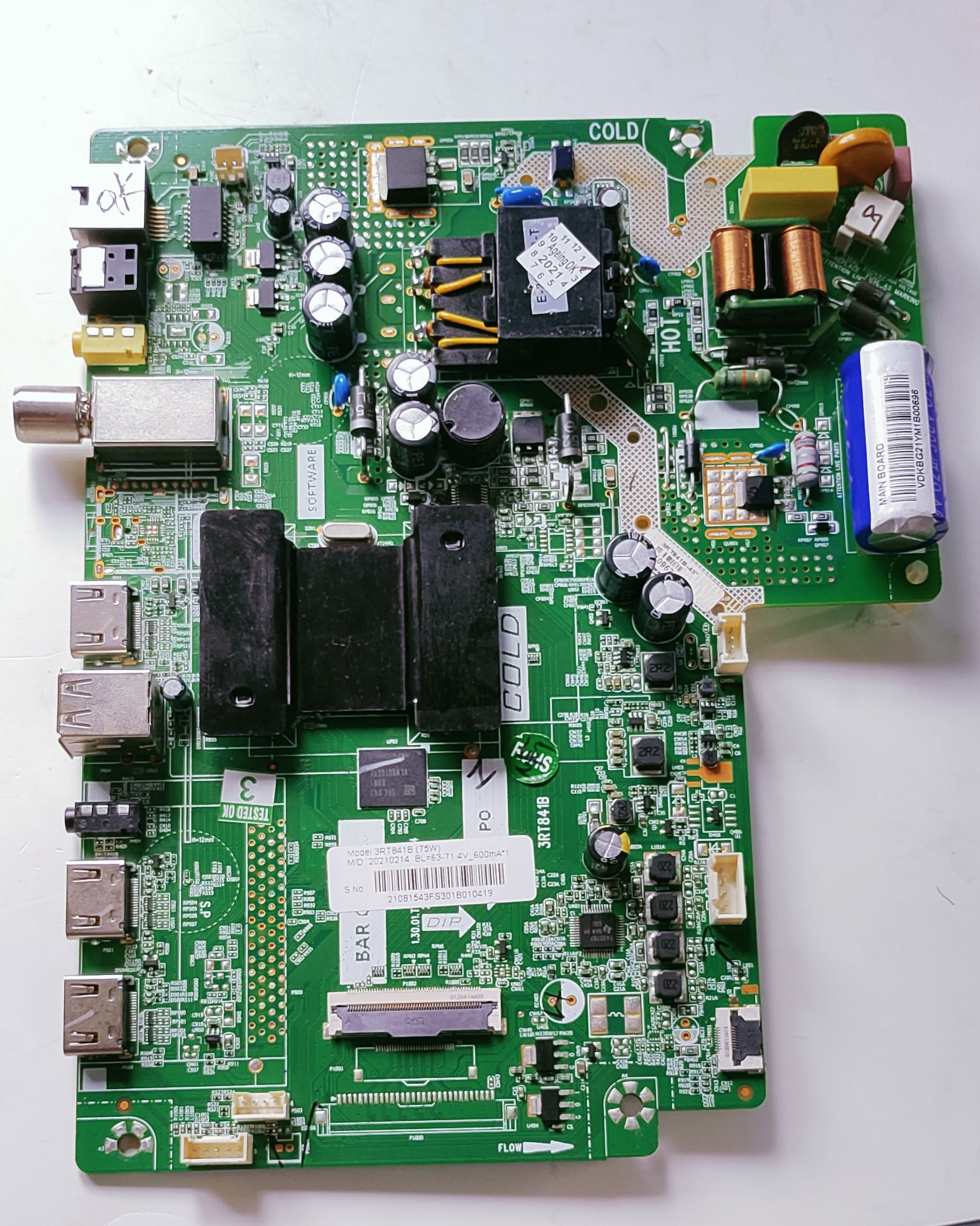 Lloyd 43FS301B Full HD Android New Motherboard, Main Board, Main PCB