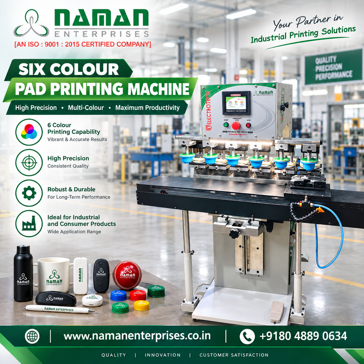 Six Color Pad Printing Machine In India
