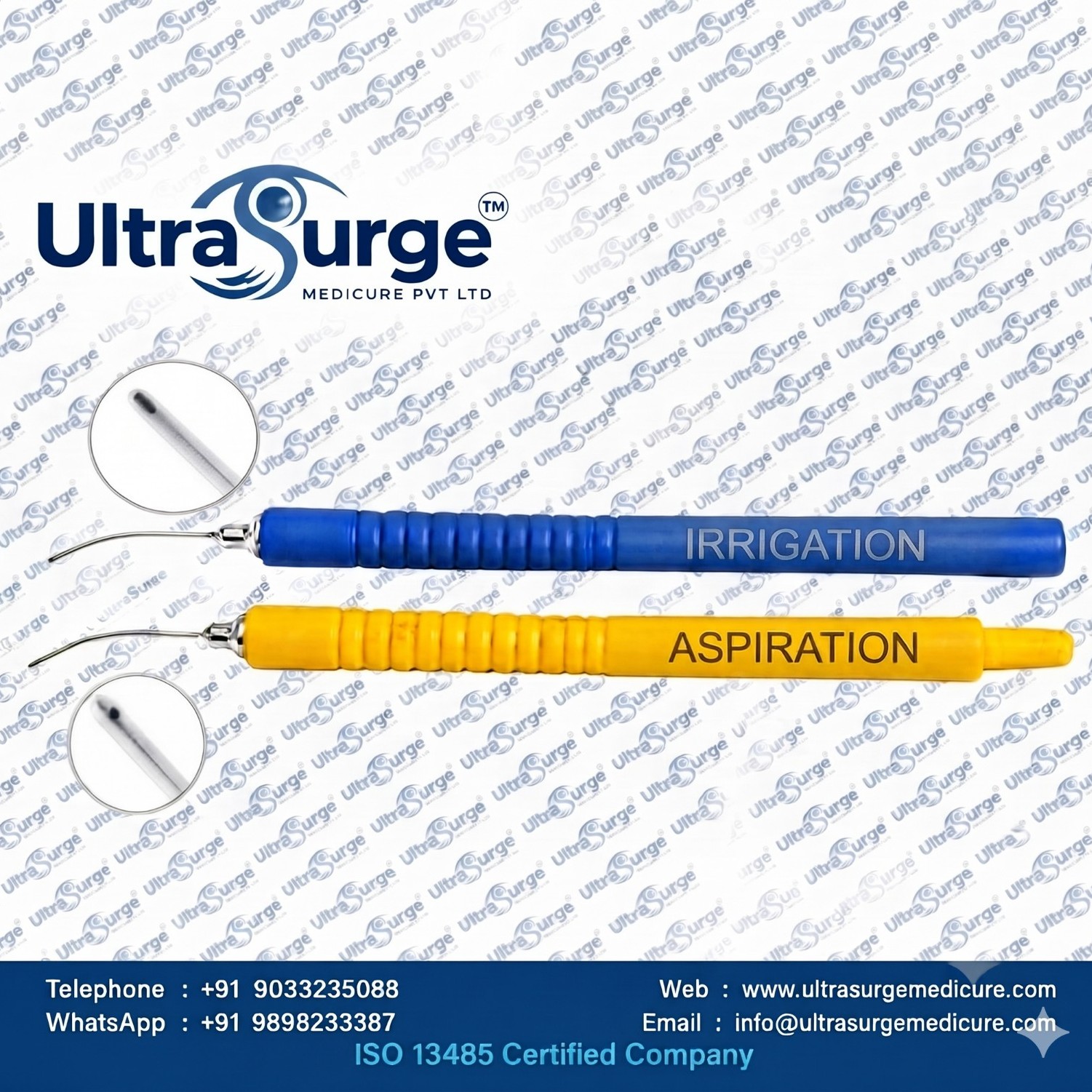 Bimanual Ophthalmic IA Cannula manufacture & Exporter from india