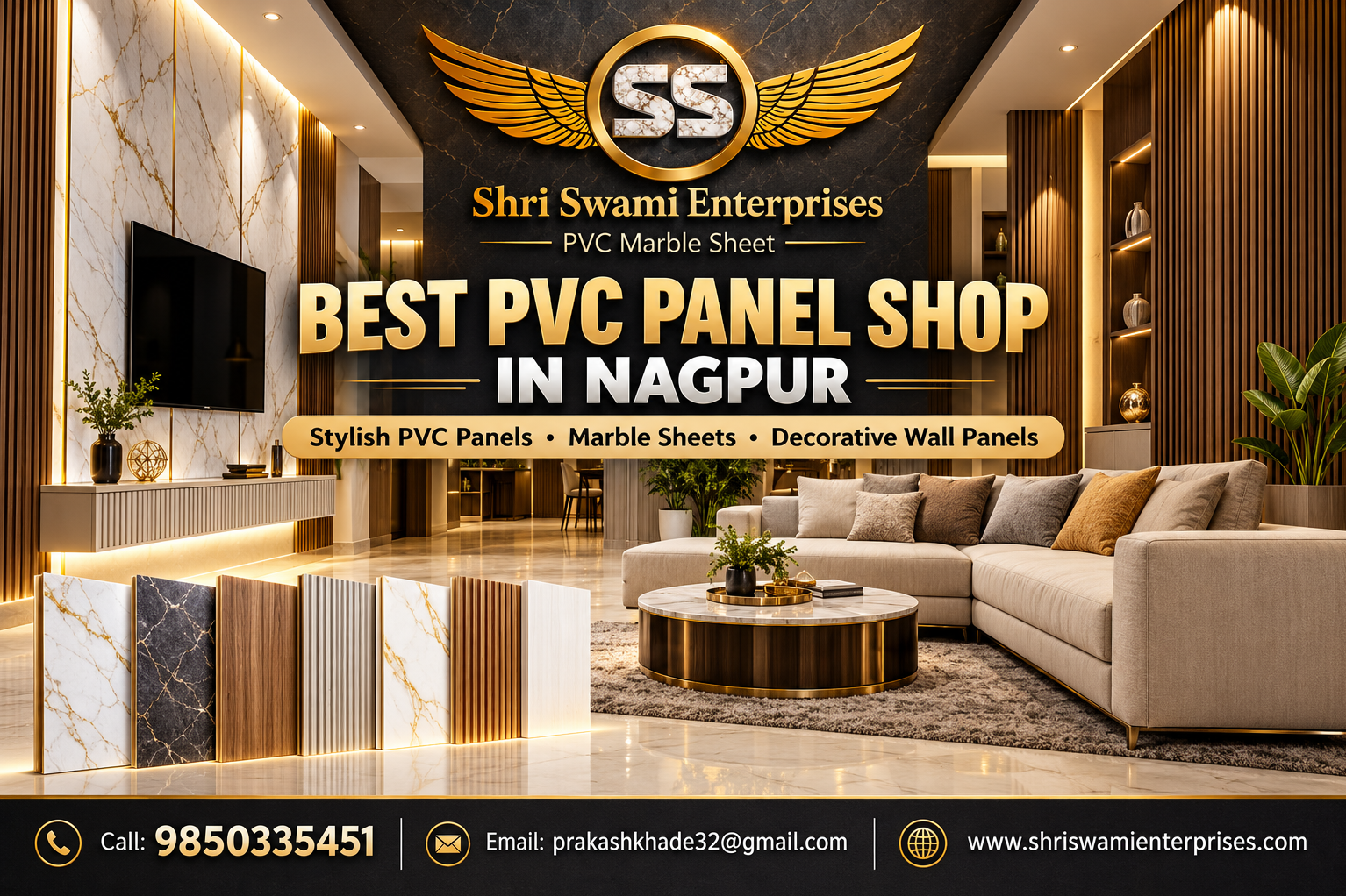 Best PVC Panel Shop in Shri Swami Enterprises Nagpur