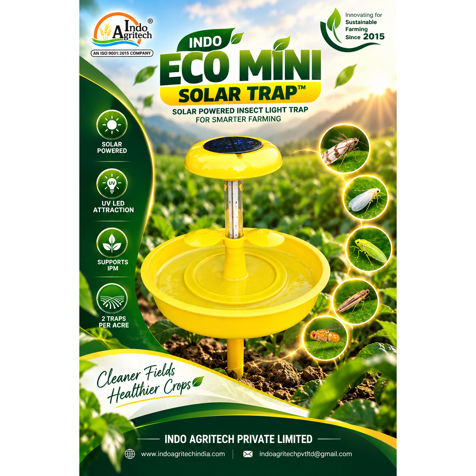INDO ECO MINI SOLAR TRAP™ – Solar Insect Trap Manufacturer in India