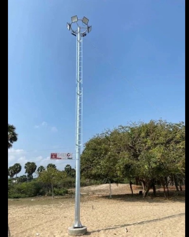 2m Hot-Dip Galvanized Octagonal Ladder Pole with 4-Arm Bracket in Nagpur