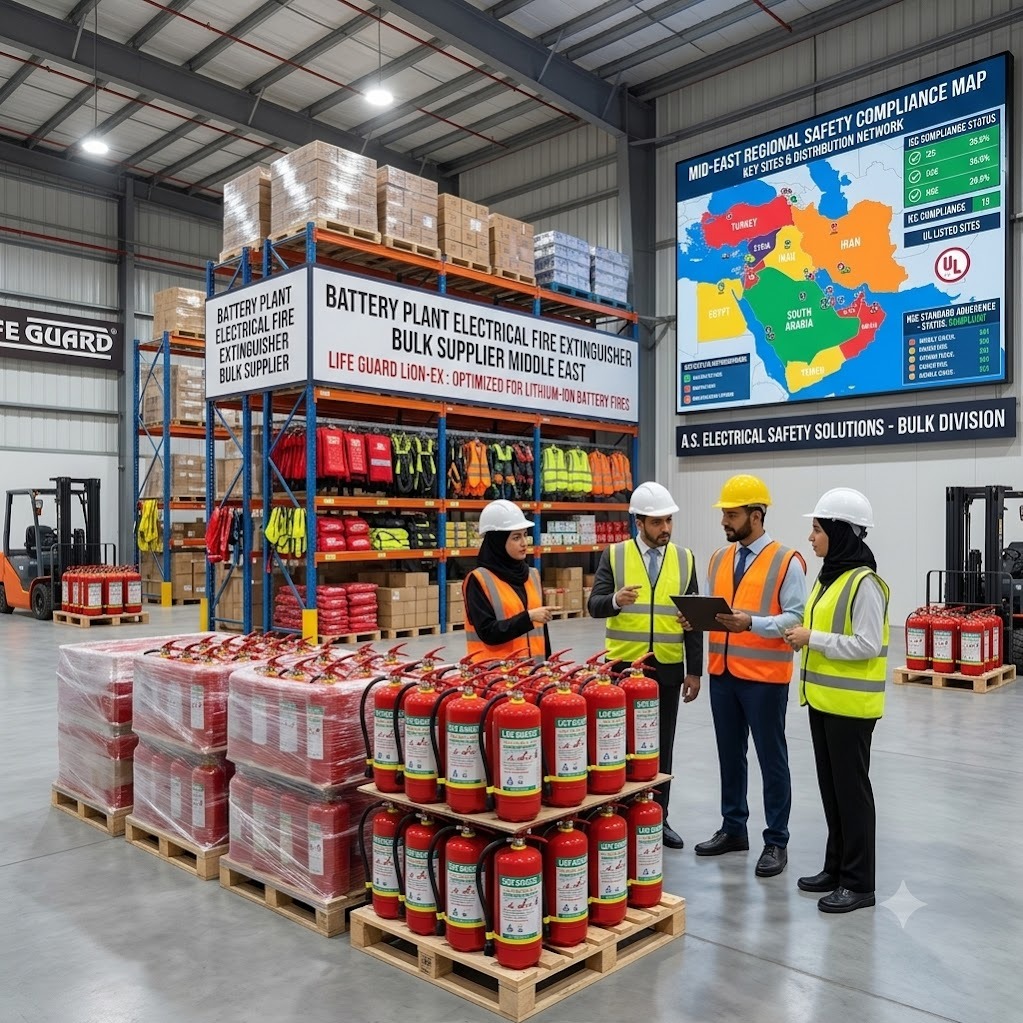 Battery Plant Electrical Fire Extinguisher Bulk Supplier in the Middle East