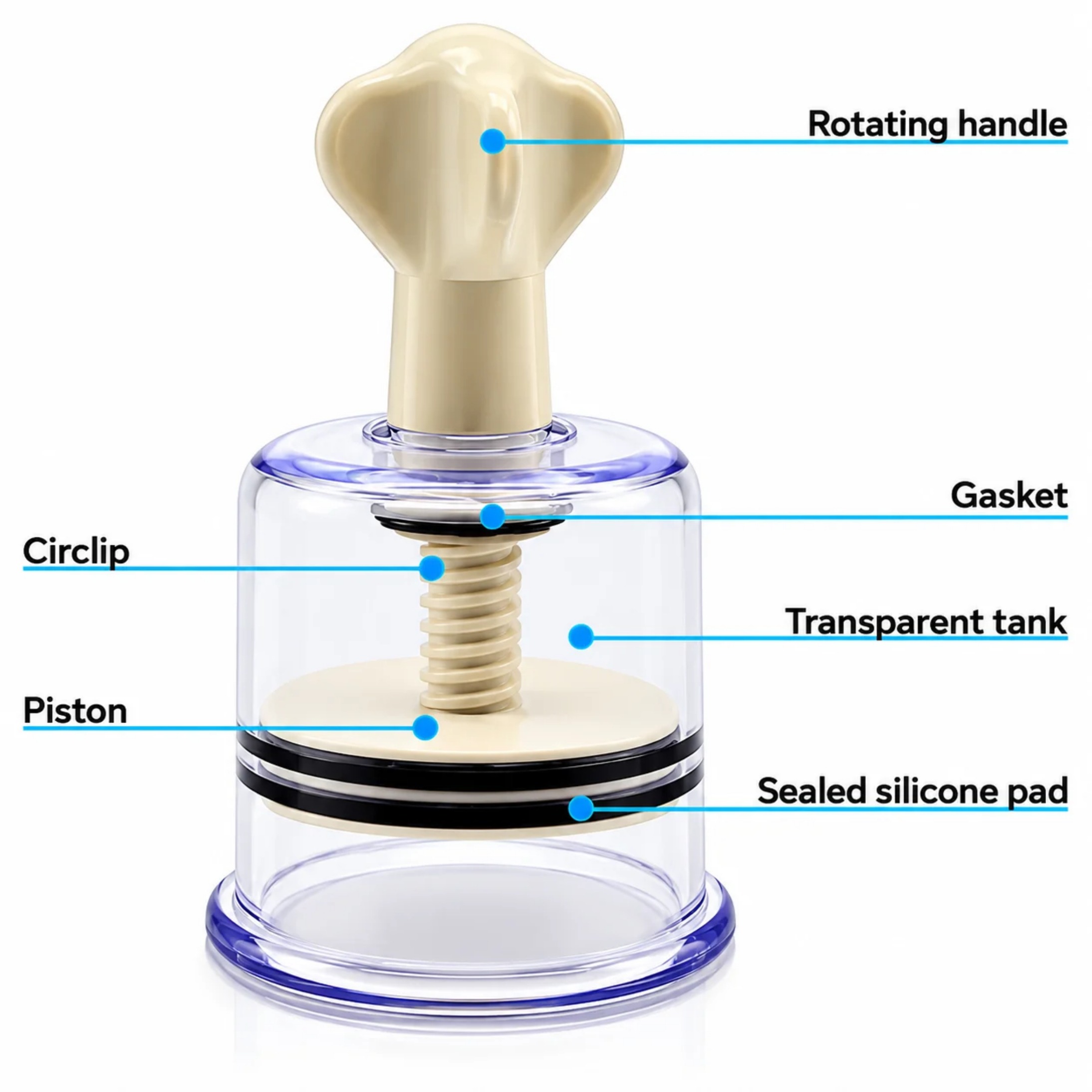 Vacuum Rotary Cupping Cup In Noida