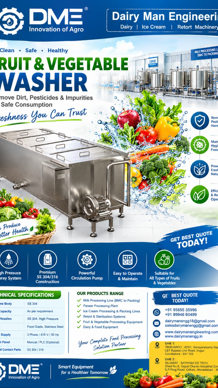 Vegetables washer machine