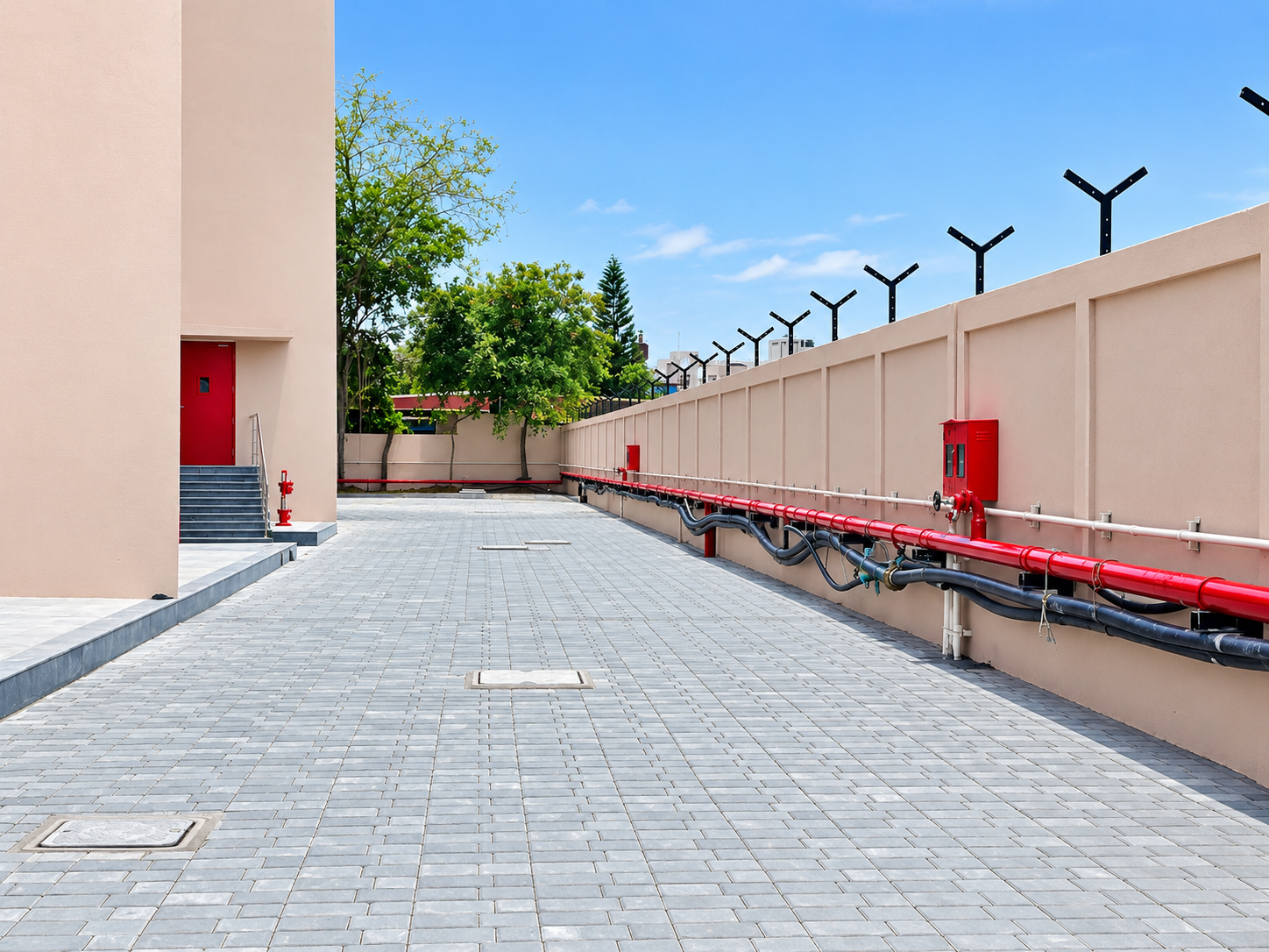 The fire hydrant system is designed to provide reliable fire protection throughout the premises. The...