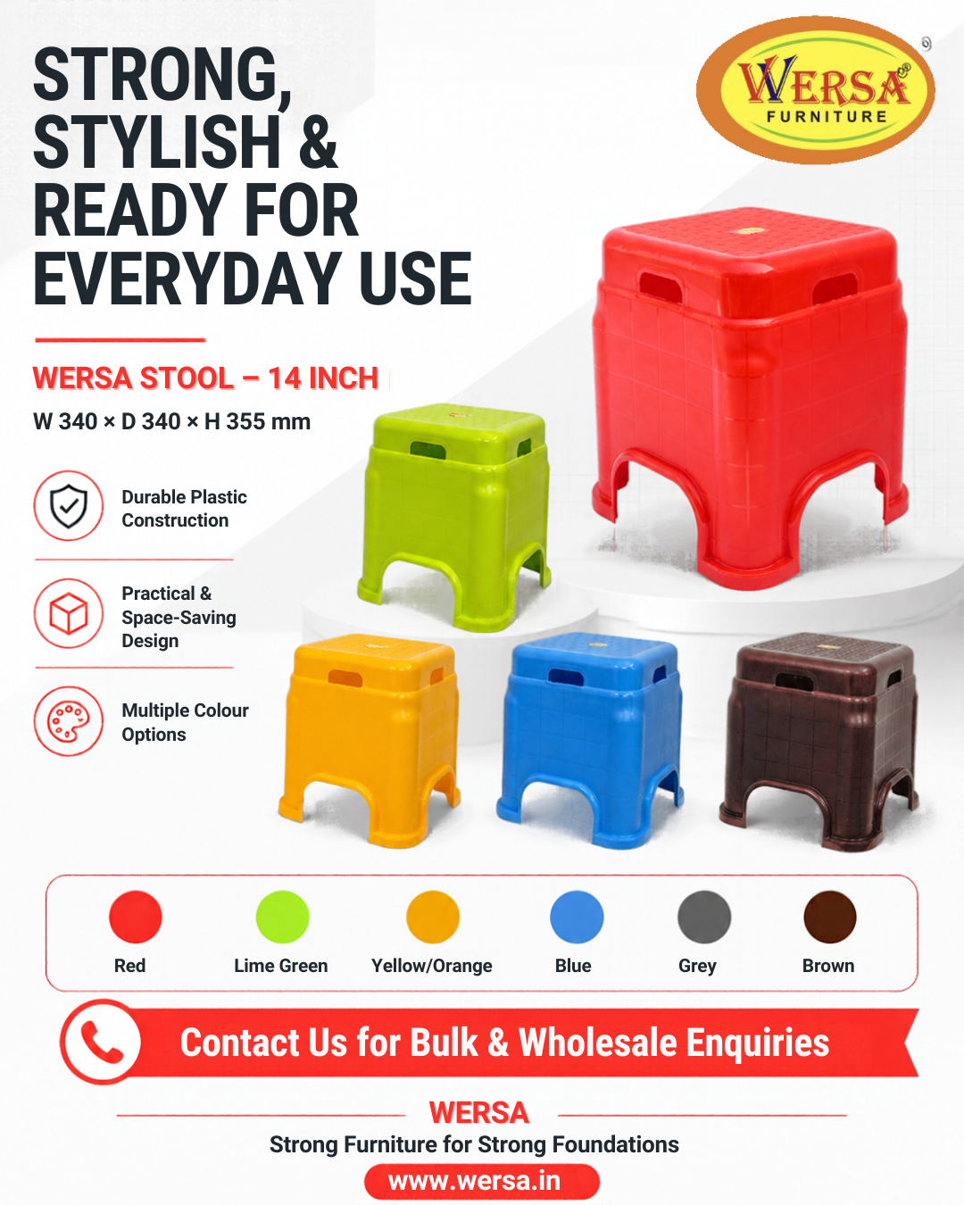 Looking for a stool that combines a simple design with everyday practicality? ❤️
Meet the **WERSA 1...