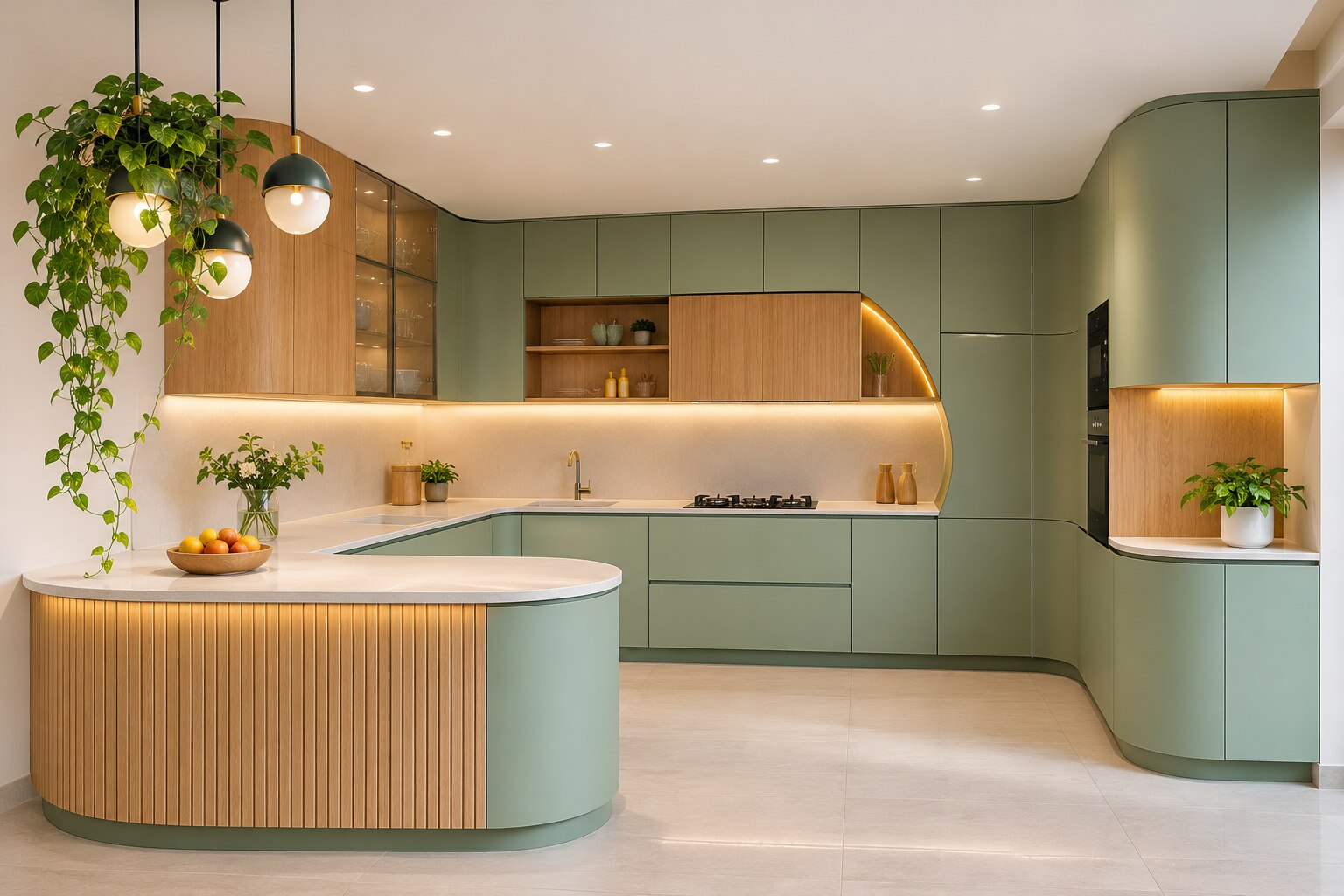 Are Shaped Kitchen Furniture Layouts Worth Choosing for Pune Projects