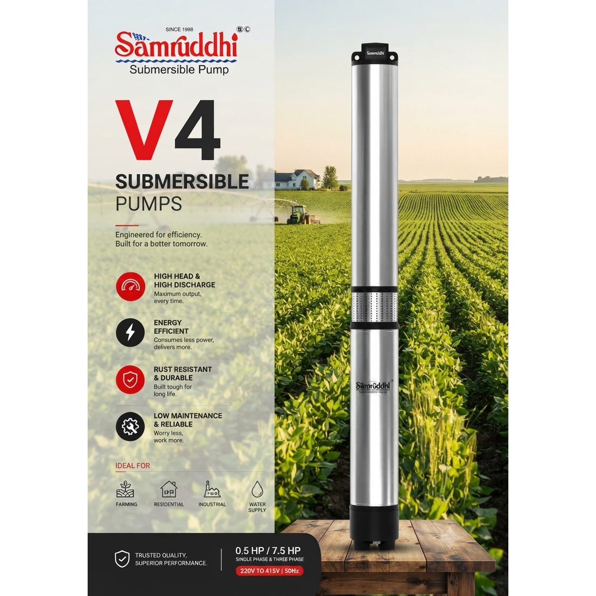 Gadchiroli में भरोसेमंद कृषि पंप