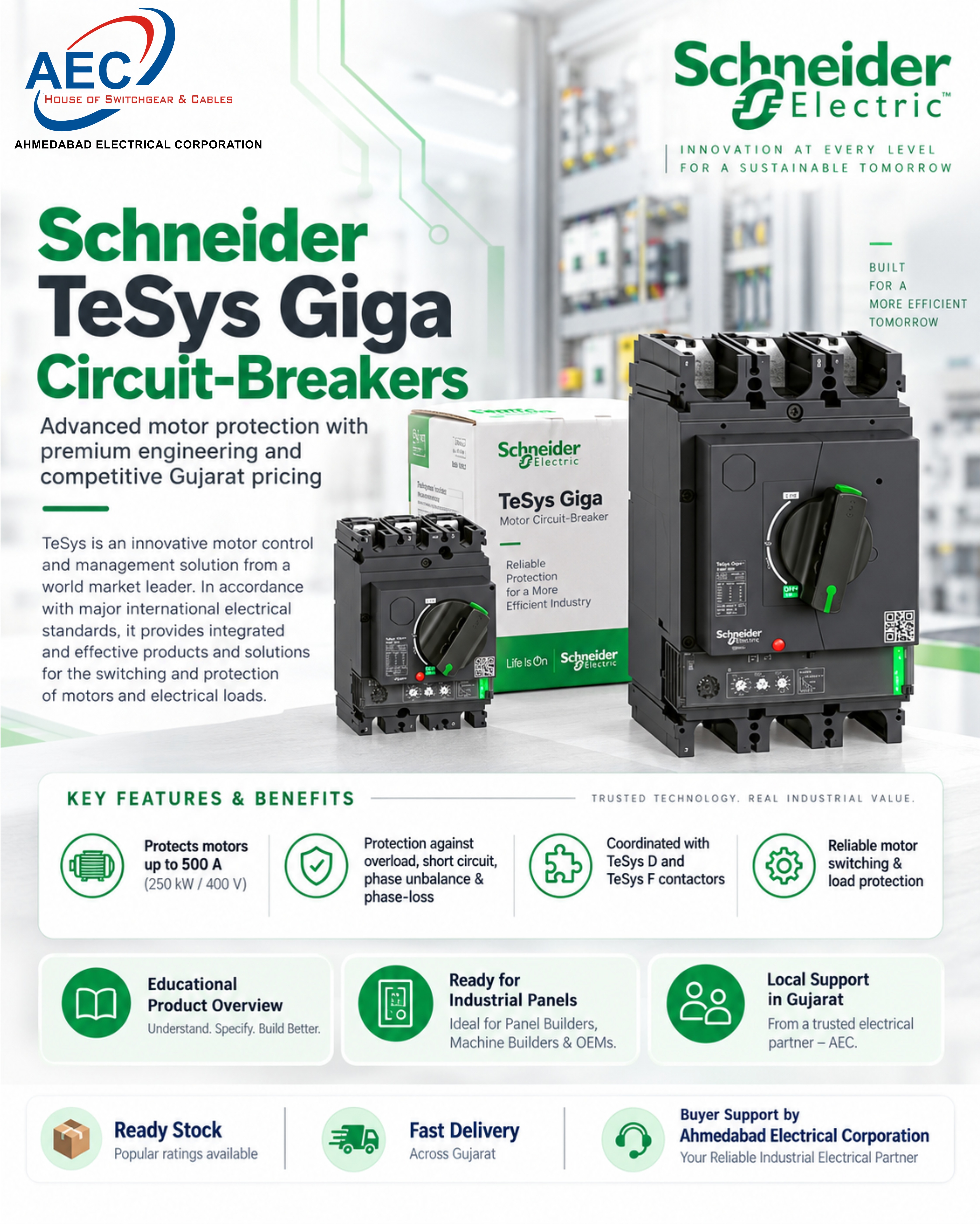 Schneider motor protection circuit breaker supplier Sachin