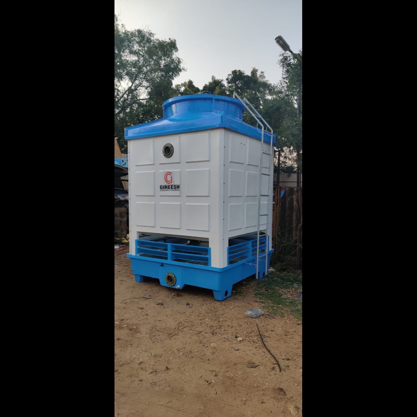 Gireesh Cooling Towers The fan creates air movemen...