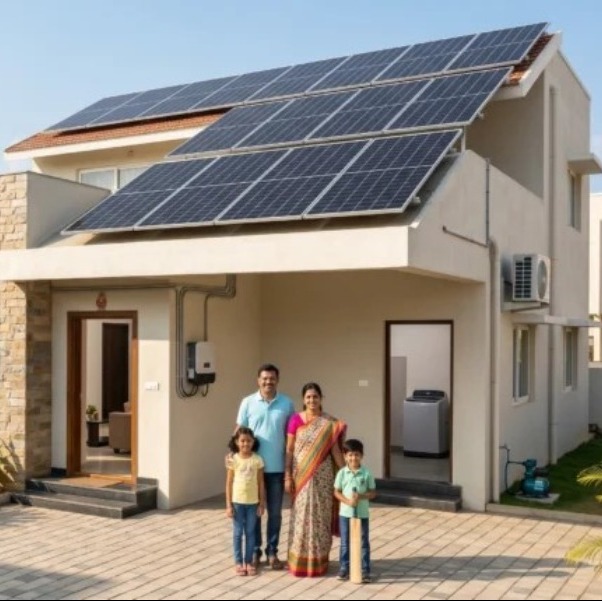 RESIDENTIAL SOLAR PANEL INSTALLATION IN BAYAD, GUJARAT