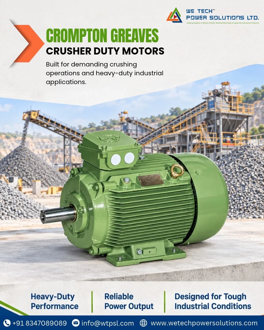 What Are Crompton Greaves Crusher Duty Motors