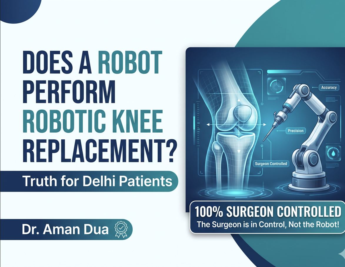 Does a Robot Perform Robotic Knee Replacement? Truth for Delhi Patients | Dr. Aman Dua