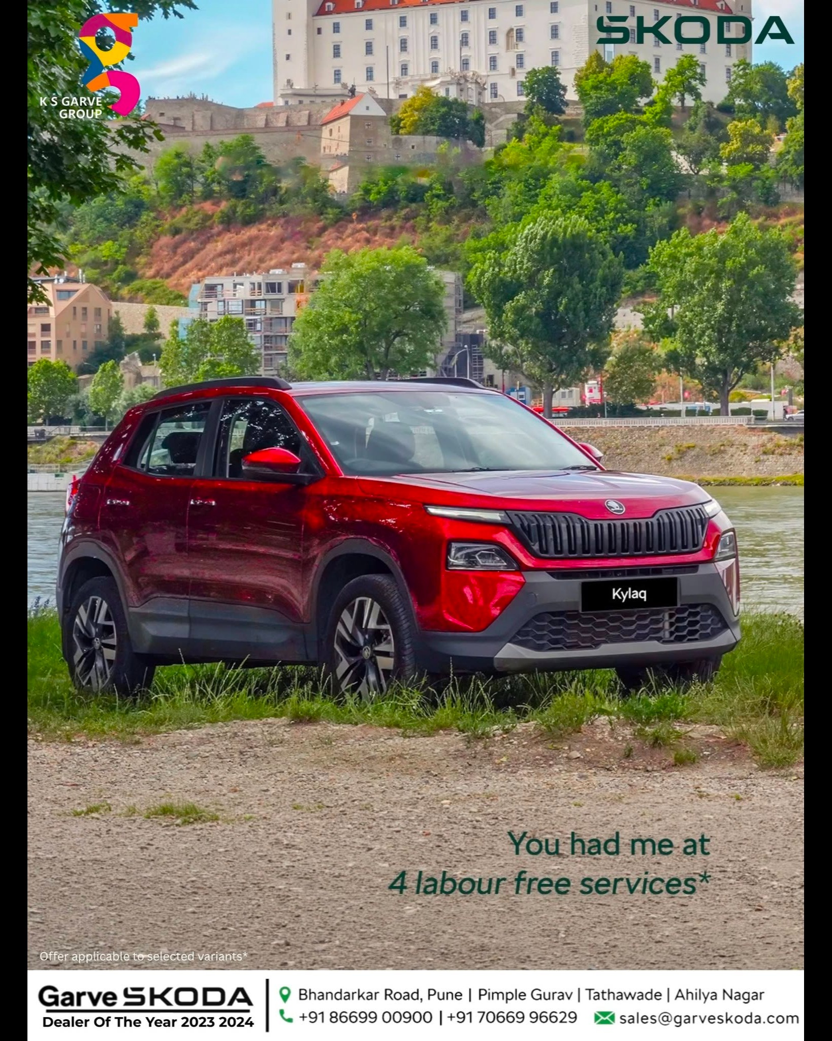 Skoda Kylaq – Love at First Drive, Enjoy 4 Labour-Free Services | Garve Skoda Pune