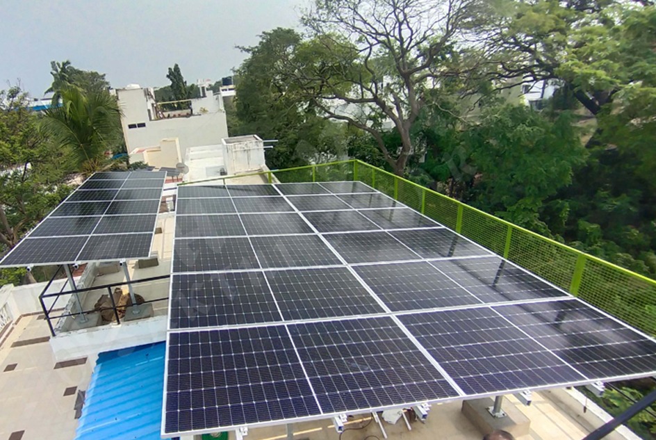 RESIDENTIAL SOLAR PANEL INSTALLATION IN CHORVAD, GUJARAT